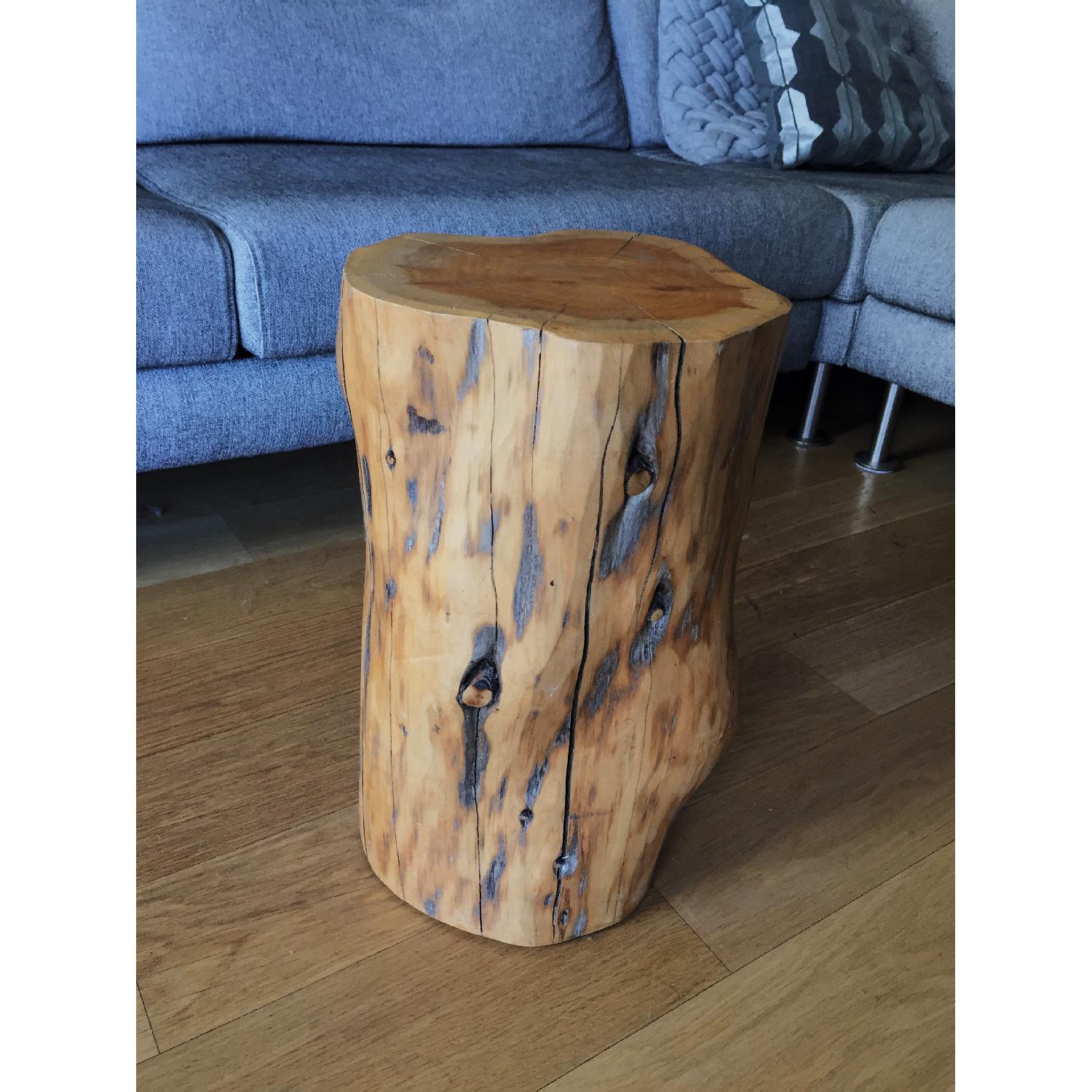 West Elm Natural Tree Stump Side Table - image-3