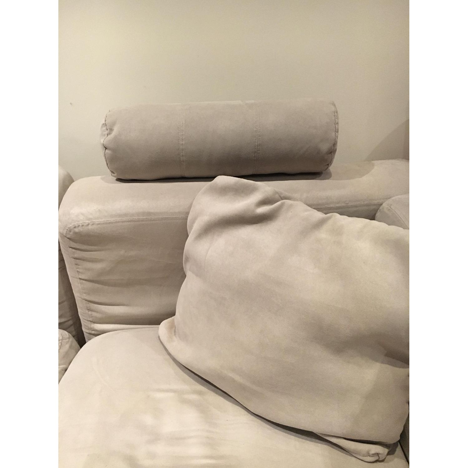 Ikea Tylosand Cream-Colored Sectional Sofa w/ Ottoman - image-7