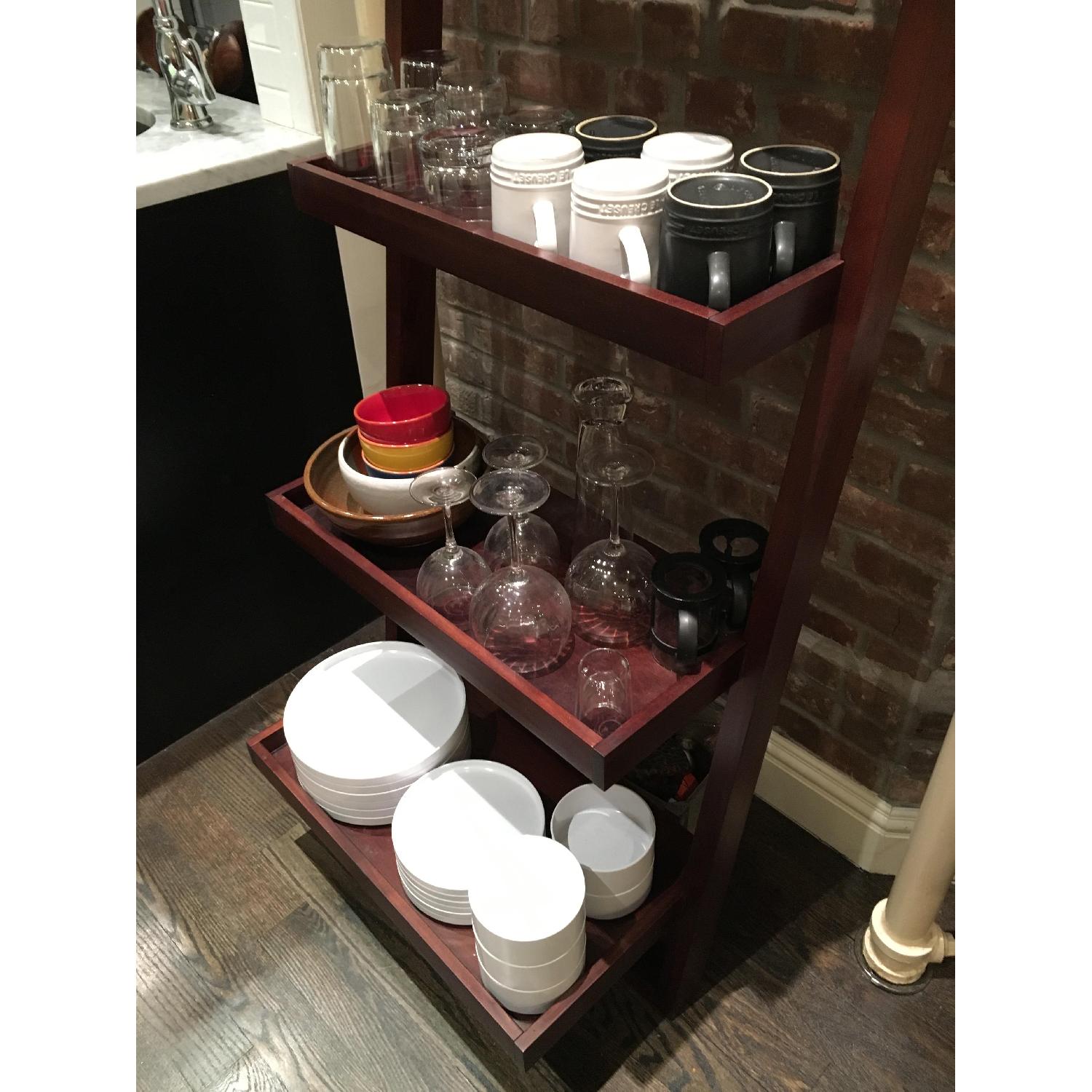 Crate & Barrel Sloane Java Leaning Bookcase - 2 Available - image-3