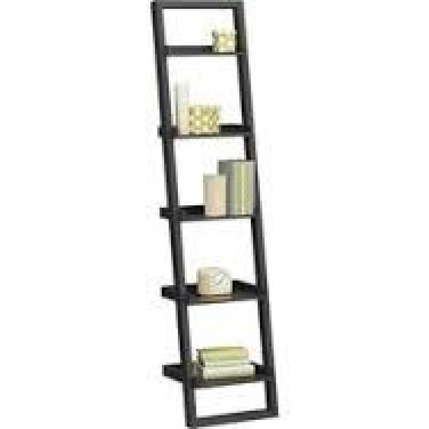 Crate & Barrel Sloane Java Leaning Bookcase - 2 Available - image-5
