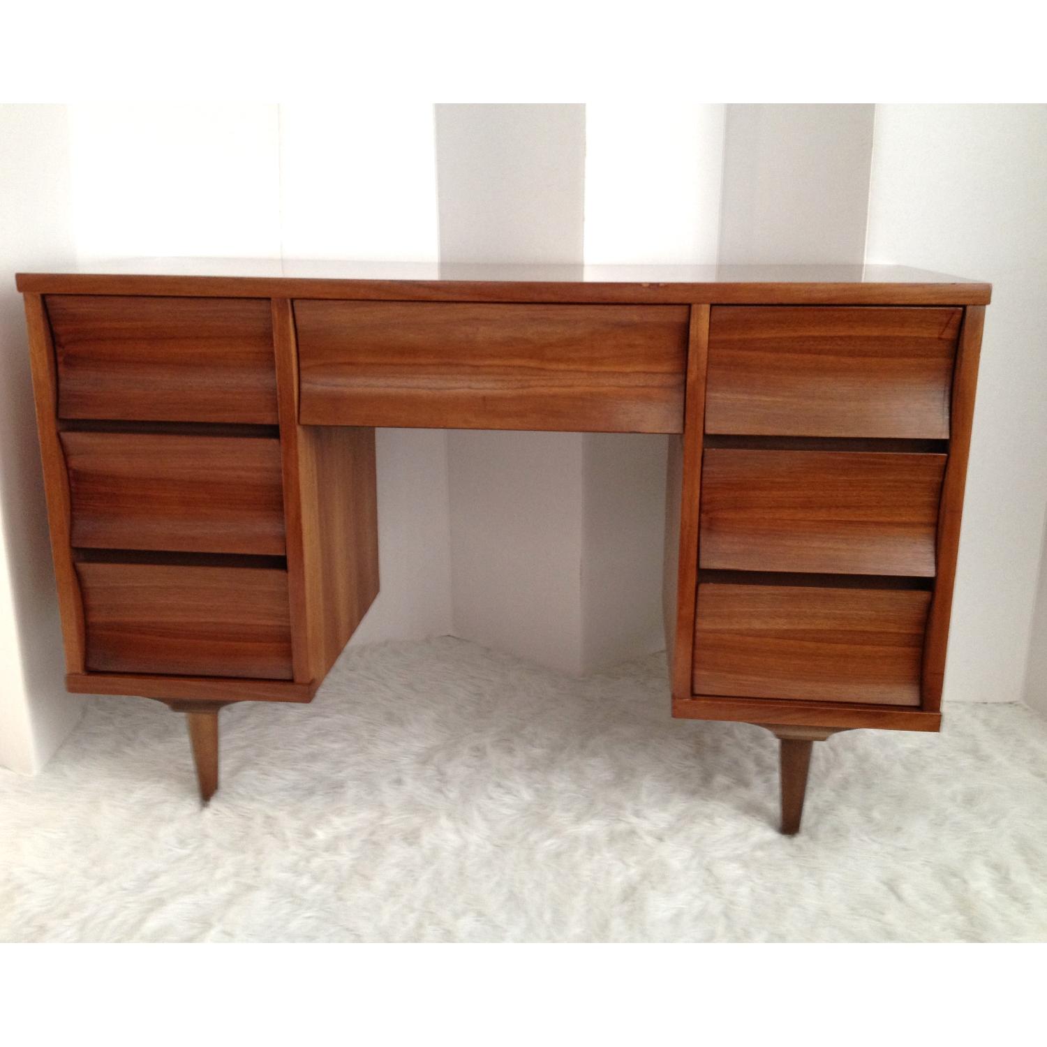 Mid Century Modern Johnson Carper 7 Drawer Desk - image-10