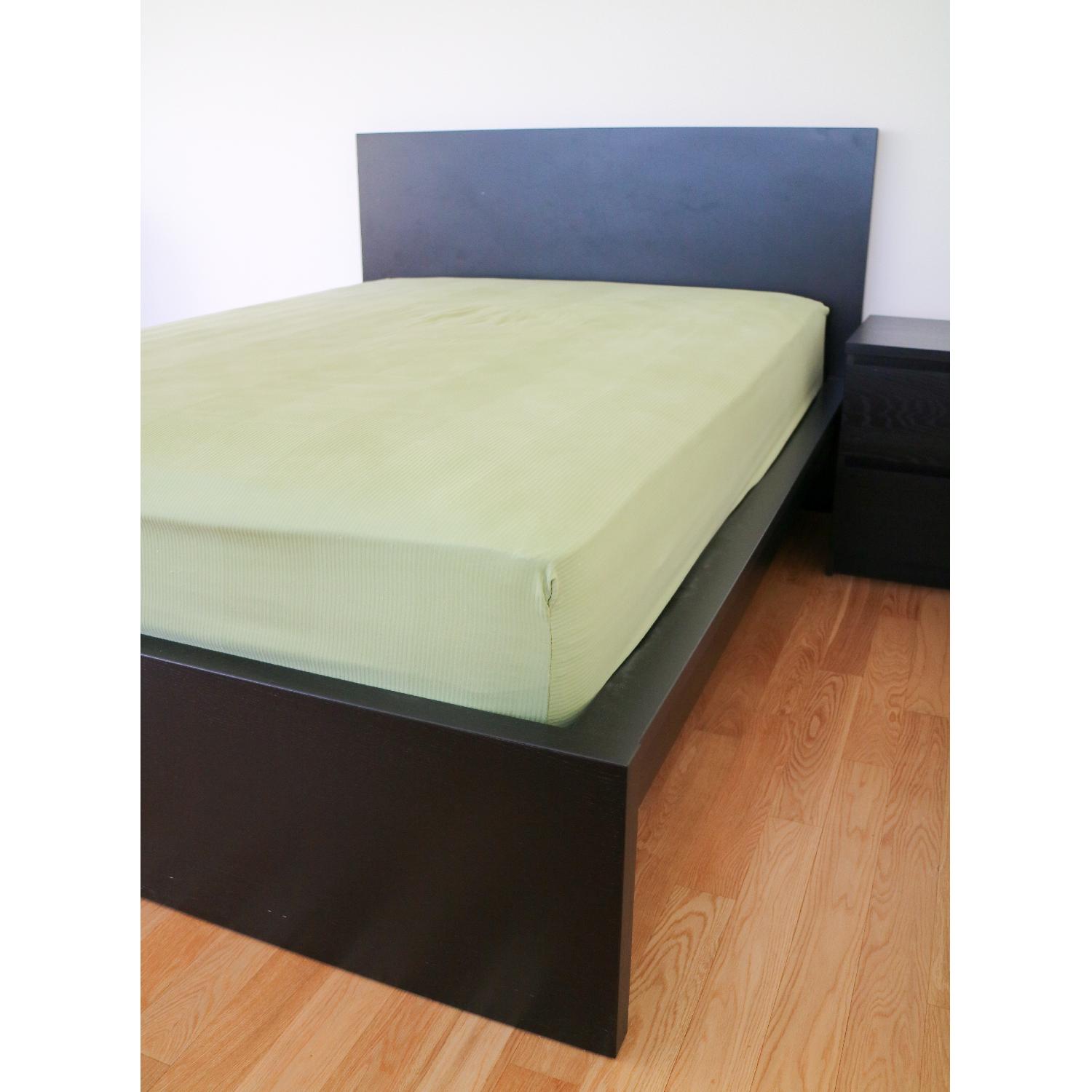 Ikea Malm Full Size Bed w/ Slatted Base & Underbed Storage AptDeco