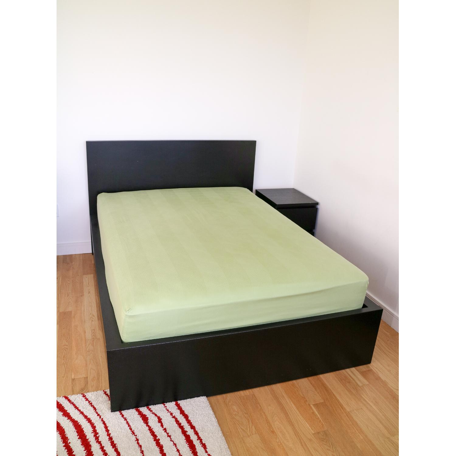 Ikea Malm Full Size Bed w/ Slatted Base & Underbed Storage AptDeco
