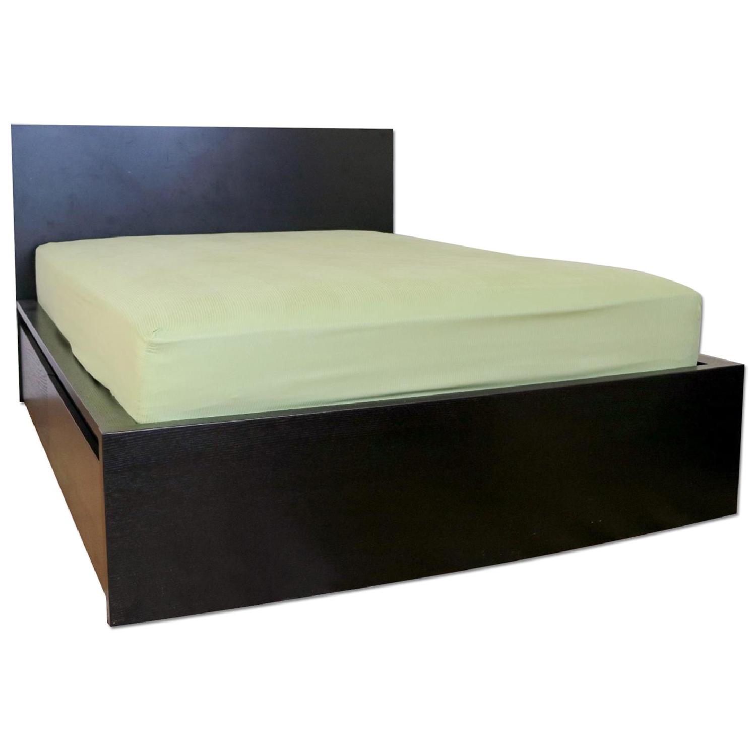 Ikea Malm Full Size Bed w/ Slatted Base & Underbed Storage AptDeco