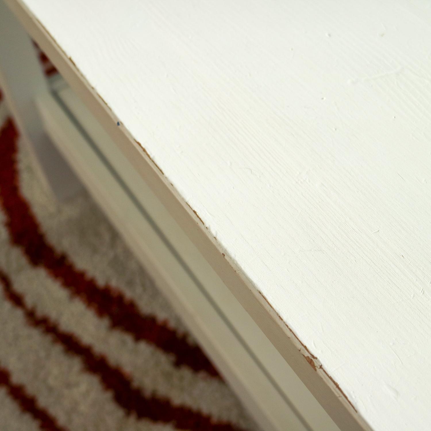 Ikea White Solid Wood Coffee Table AptDeco