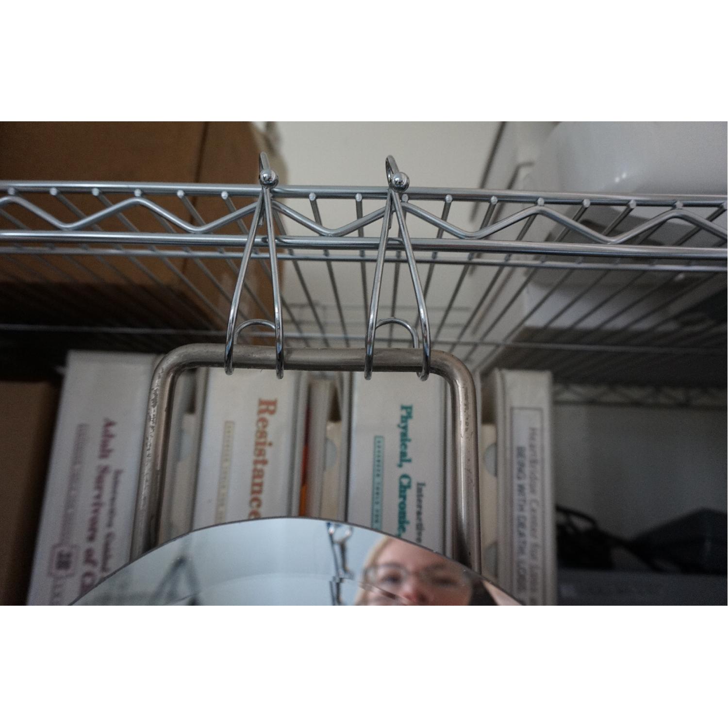 Pottery Barn Full Length Over Door Beveled Oval Mirror - image-1