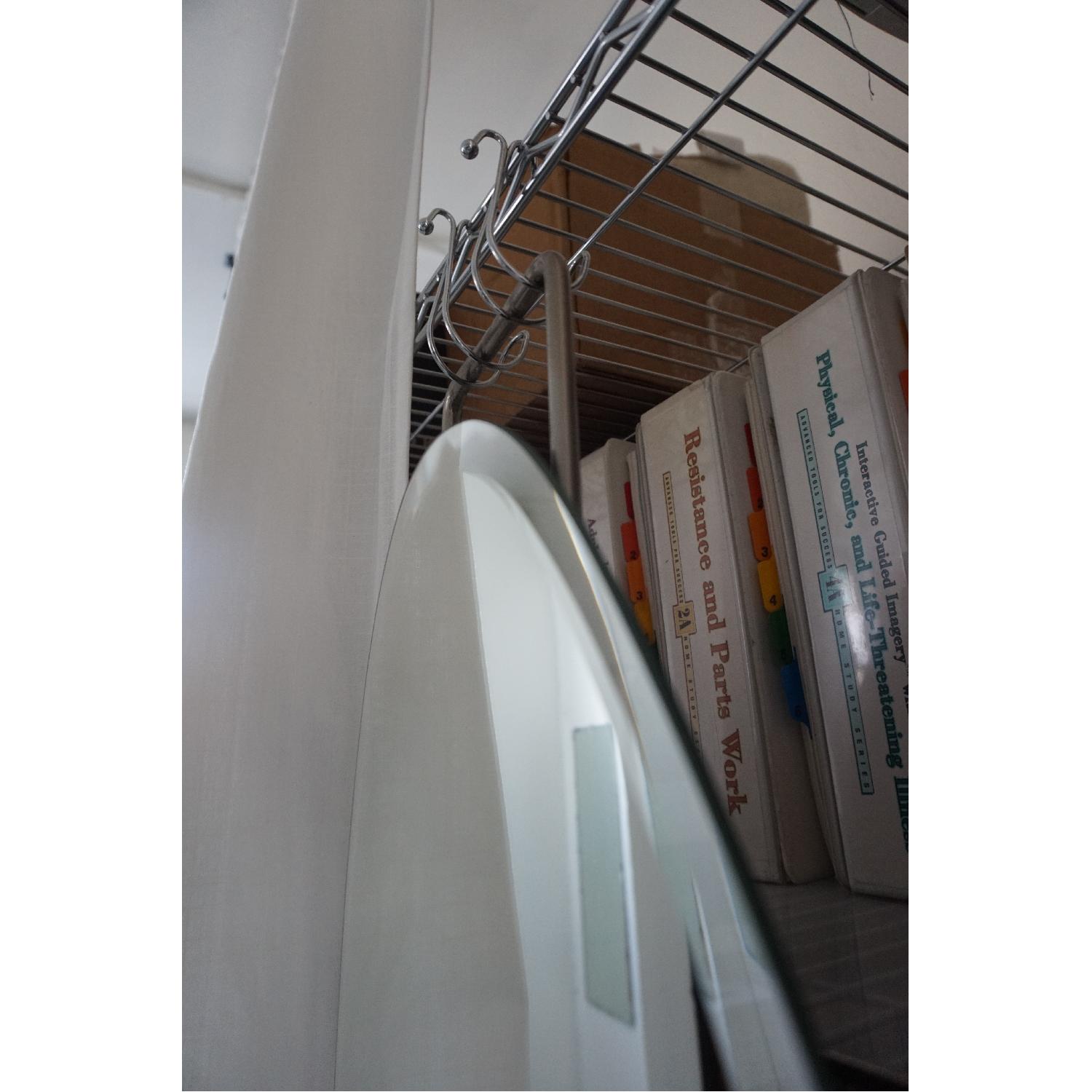 Pottery Barn Full Length Over Door Beveled Oval Mirror - image-2