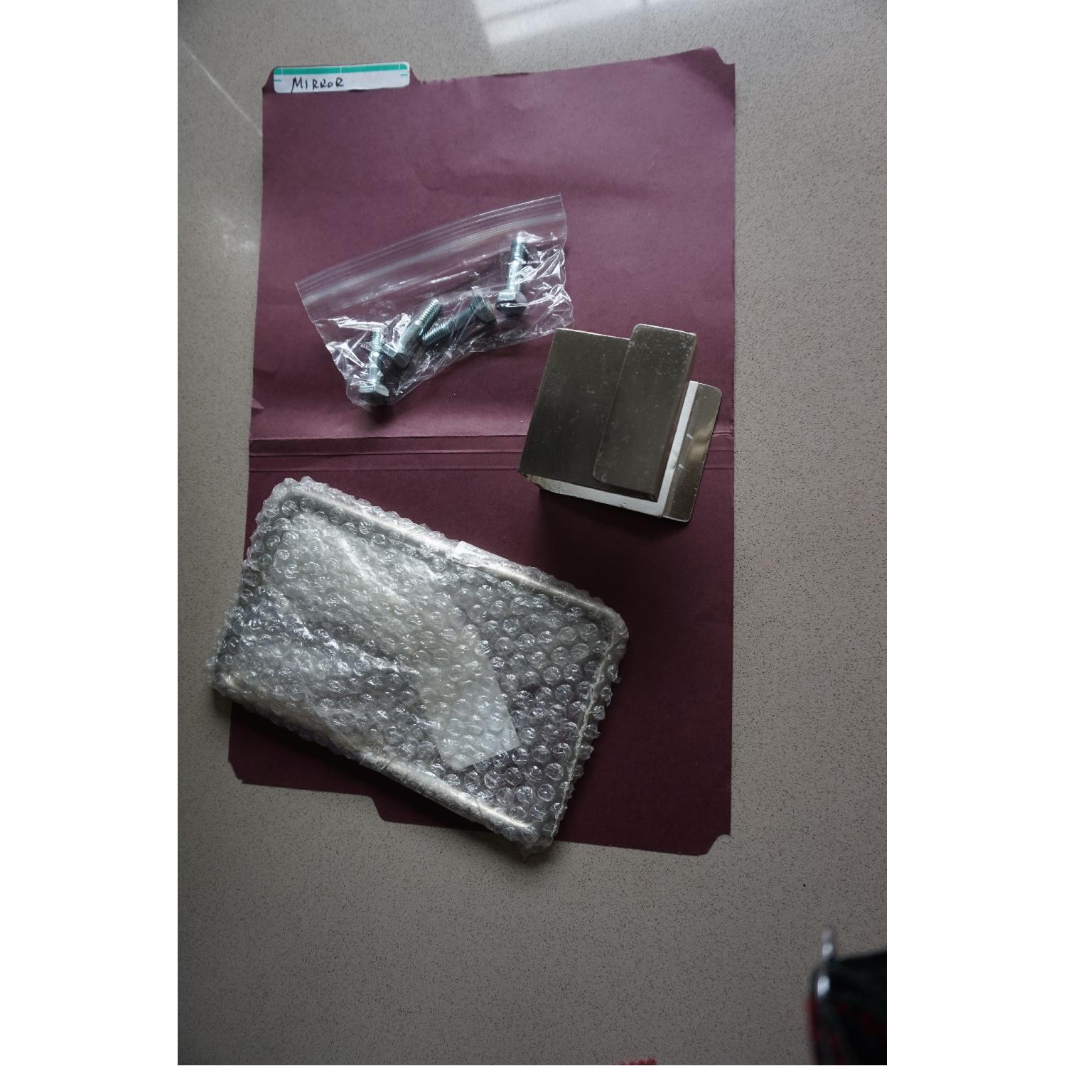 Pottery Barn Full Length Over Door Beveled Oval Mirror - image-4