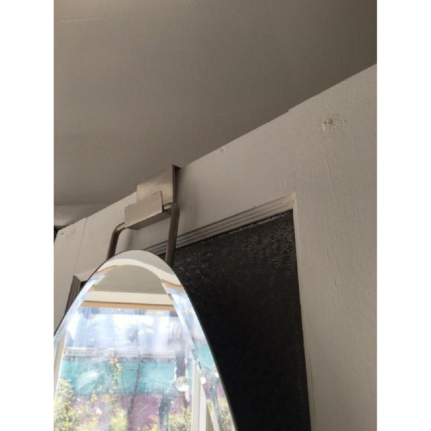 Pottery Barn Full Length Over Door Beveled Oval Mirror - image-7
