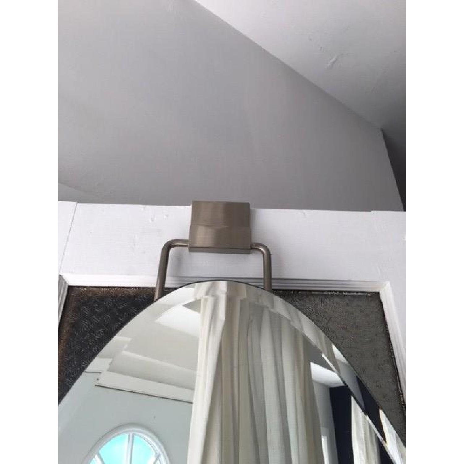 Pottery Barn Full Length Over Door Beveled Oval Mirror - image-9