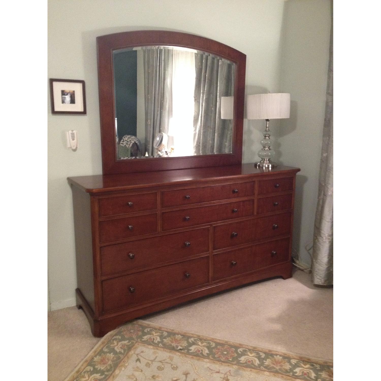 Thomasville Cherry Cinnamon Hill Dresser w/ Mirror - image-1