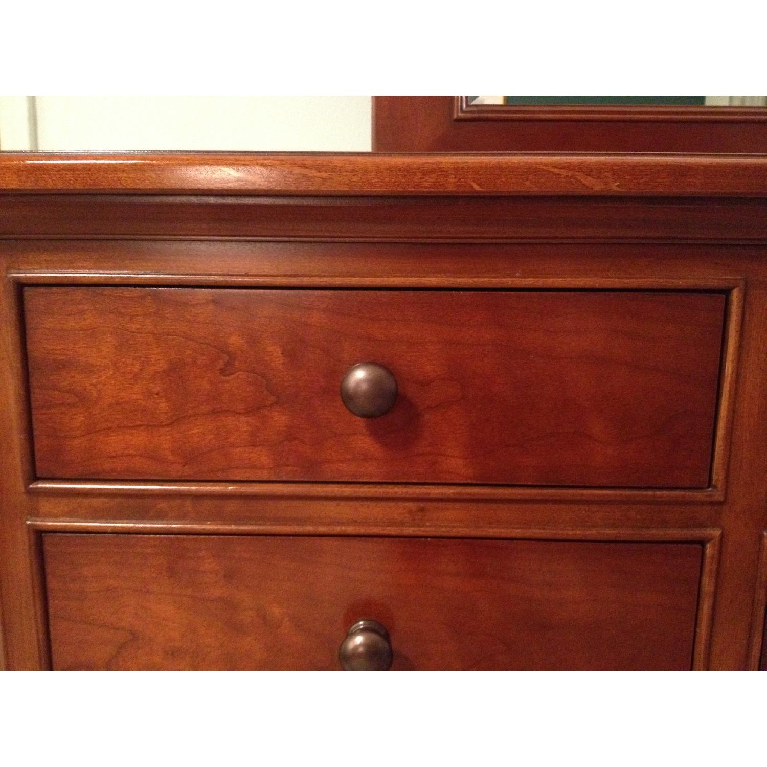 Thomasville Cherry Cinnamon Hill Dresser w/ Mirror - image-3