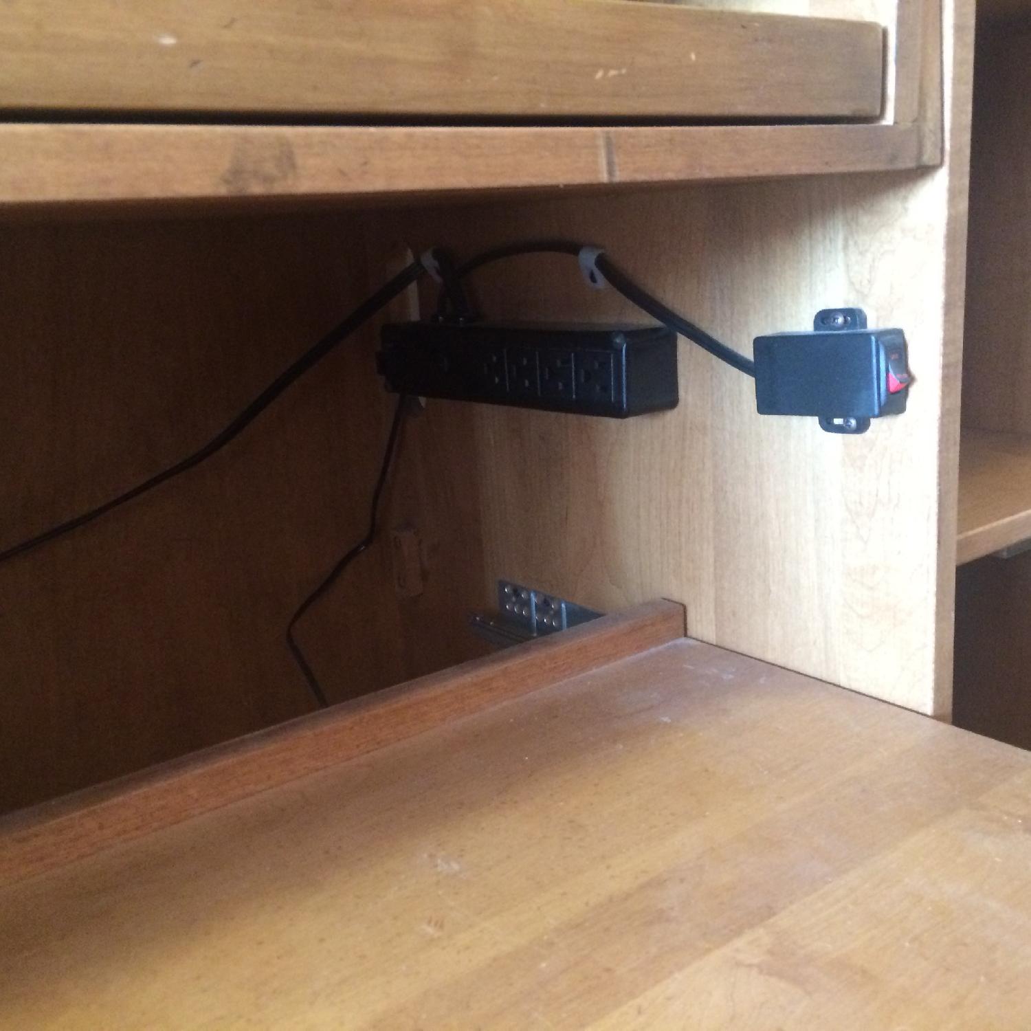 Ethan Allen Armoire with Desk - image-1