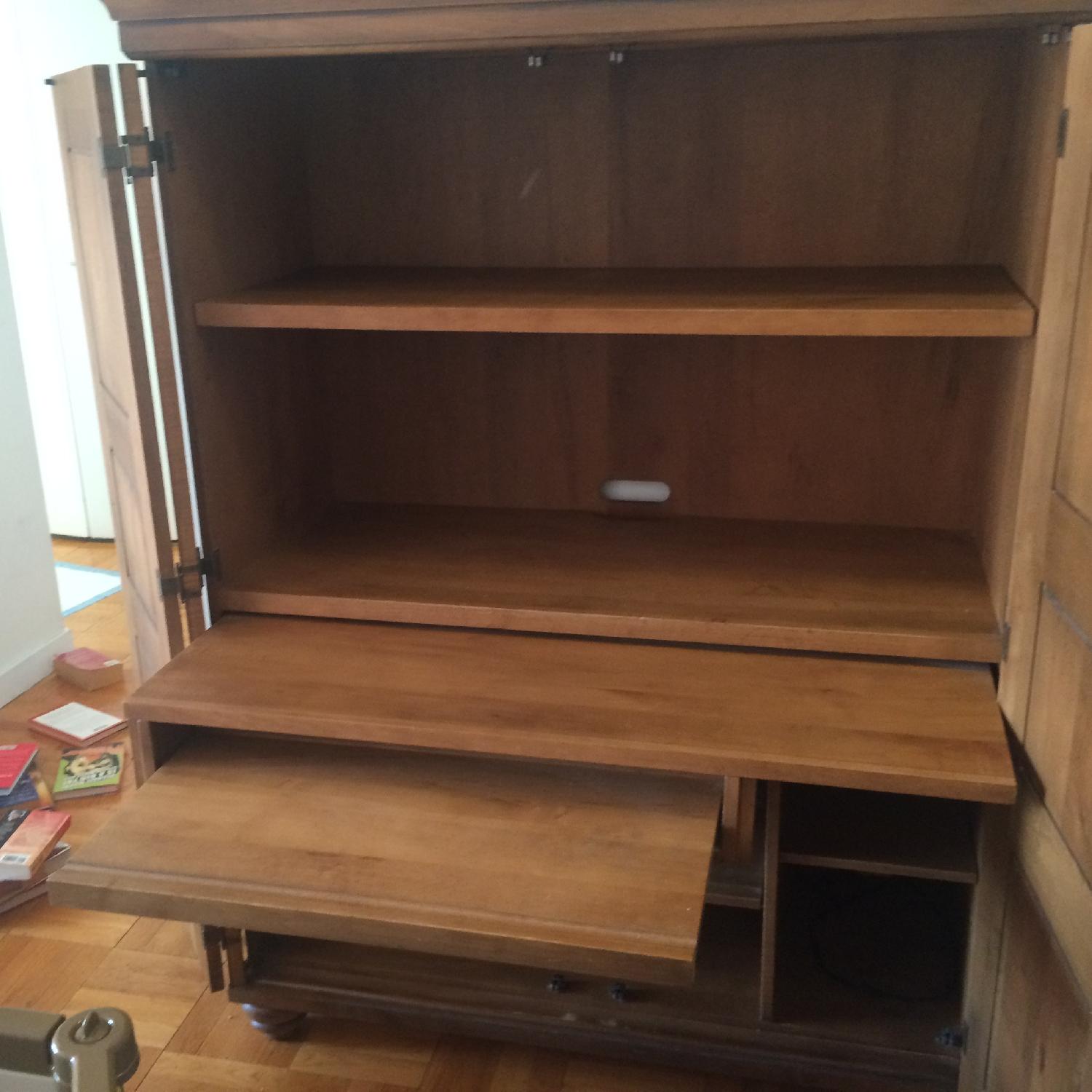 Ethan Allen Armoire with Desk - image-4