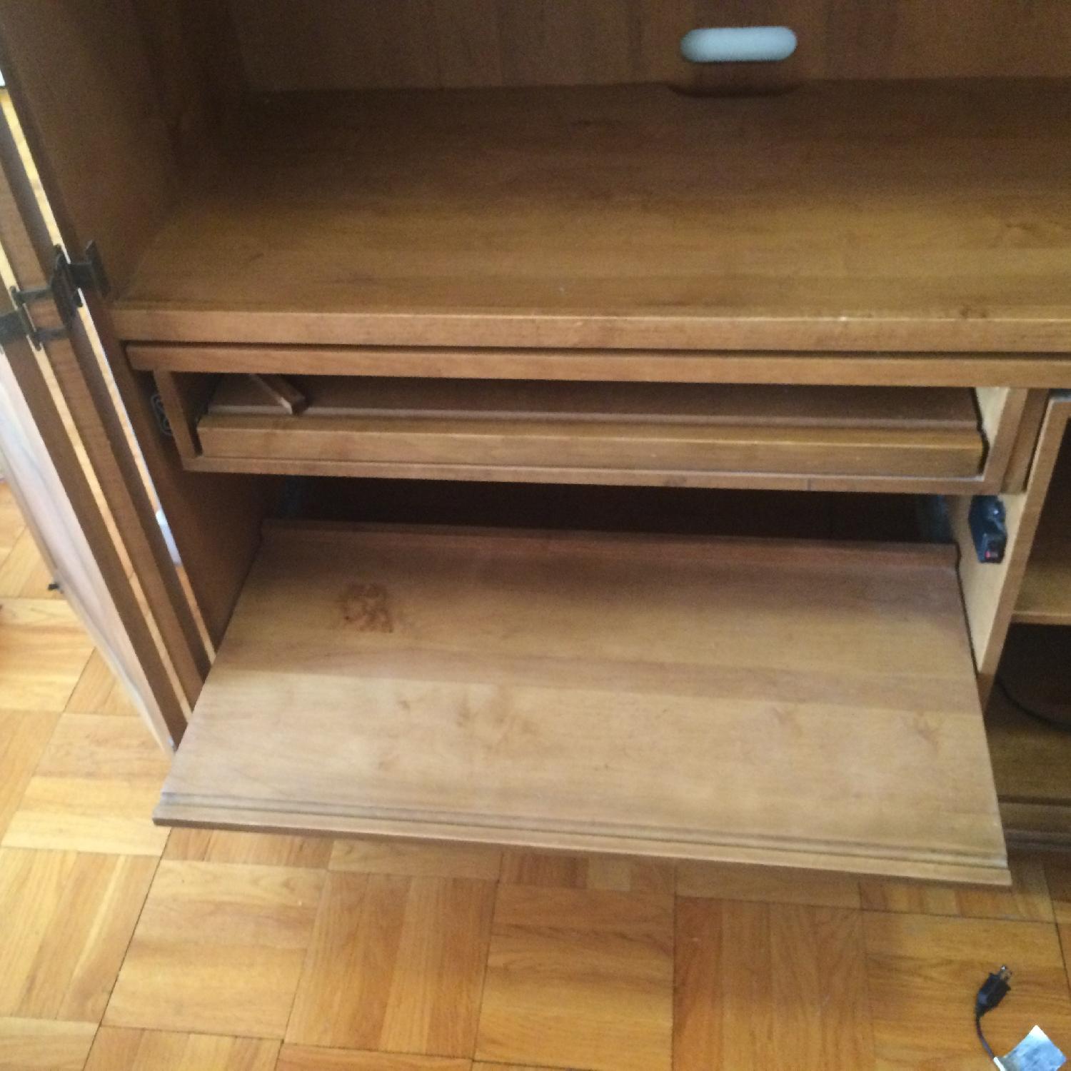 Ethan Allen Armoire with Desk - image-5