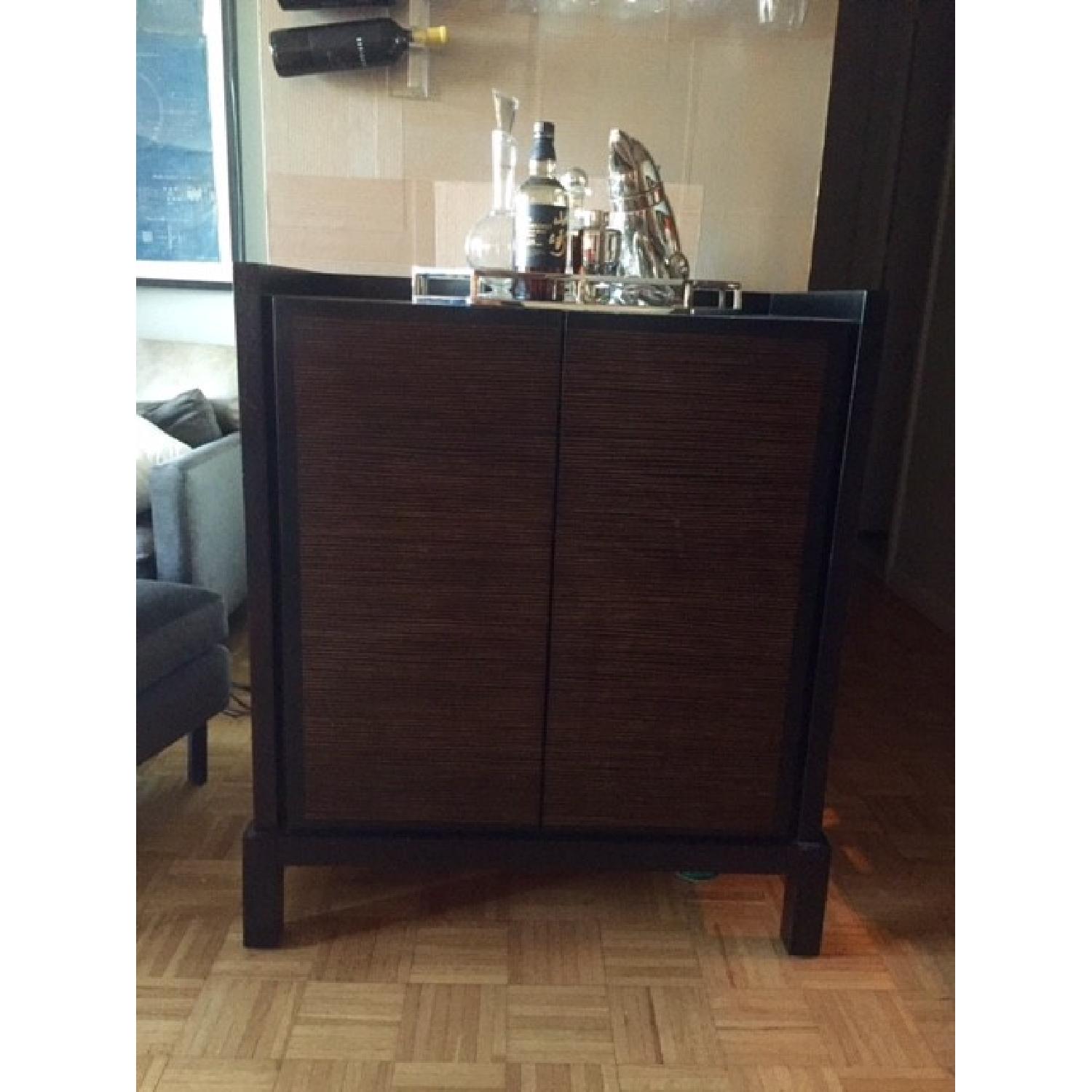 Crate & Barrel Bar/Storage Cabinet - image-1