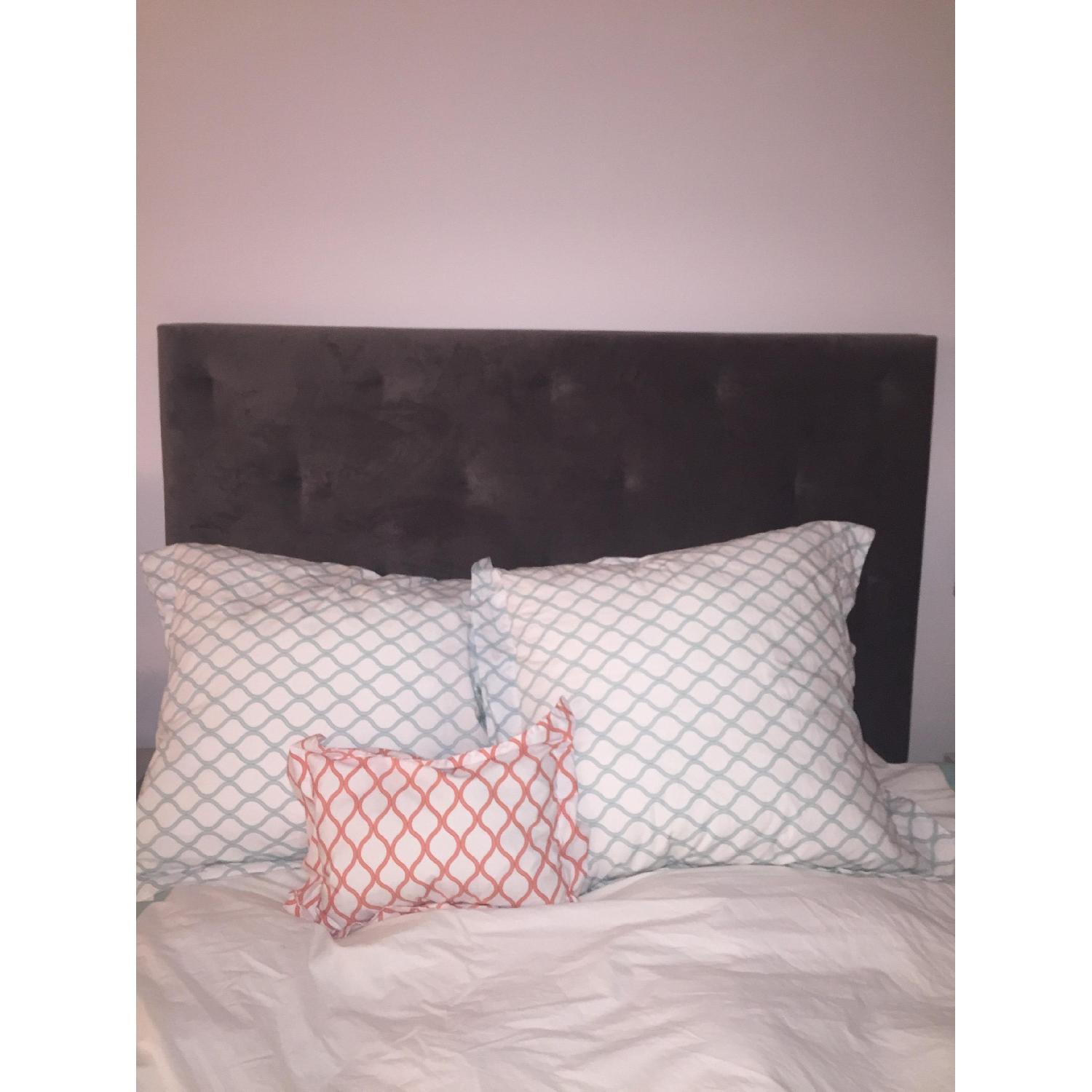 West Elm Diamond Tufted Headboard - image-2