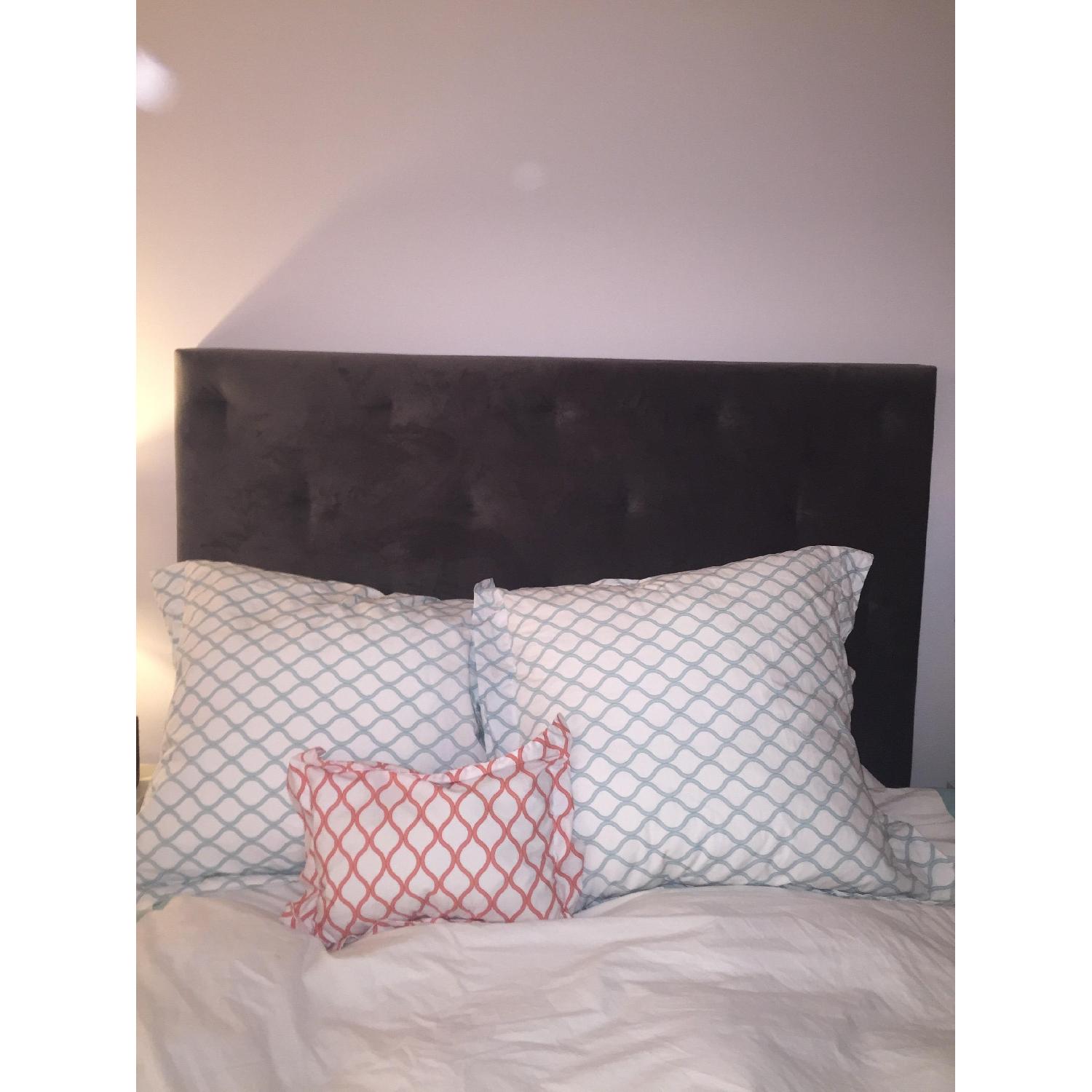 West Elm Diamond Tufted Headboard - image-7