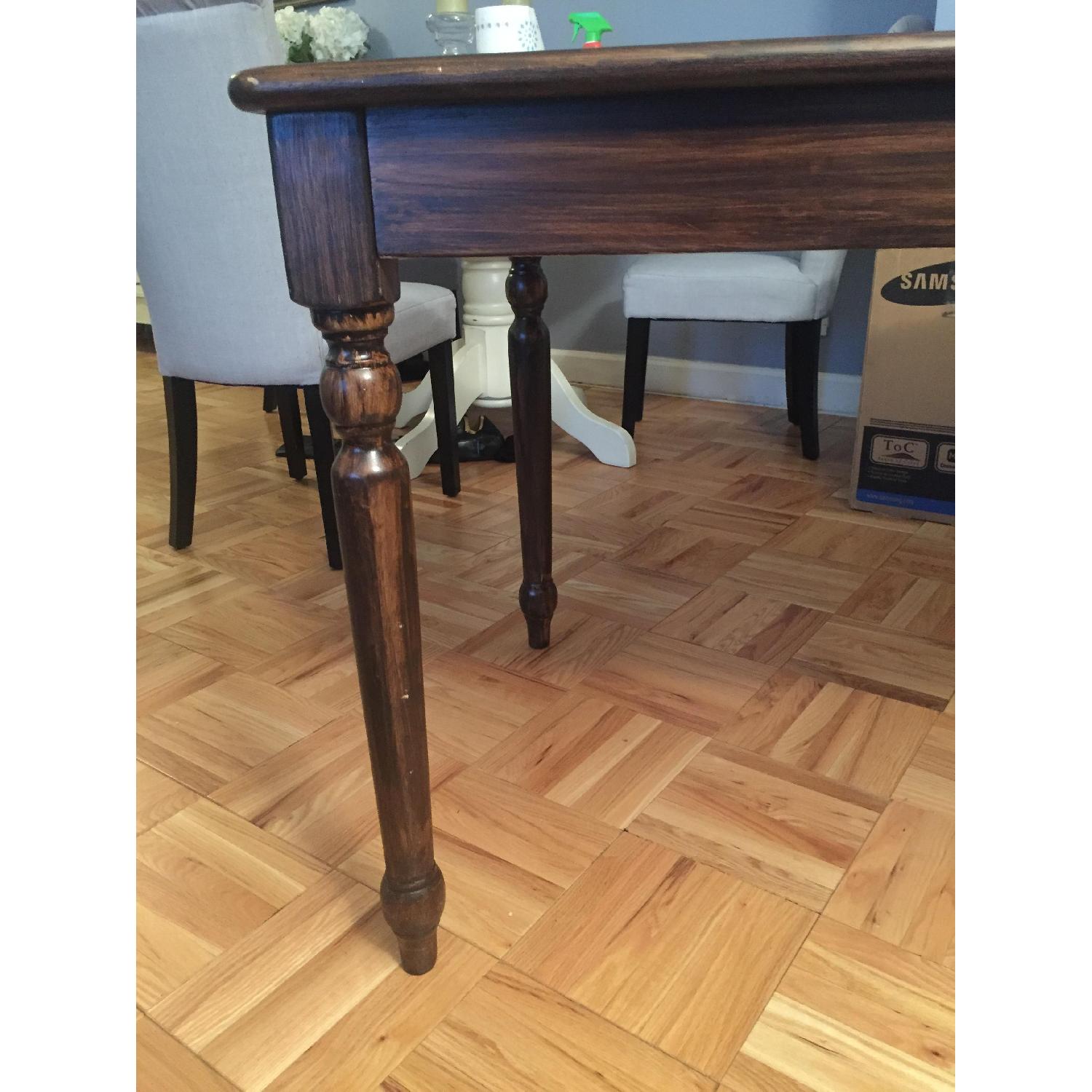 Dark Wood Tile Top Kitchen/Dining Table - image-2
