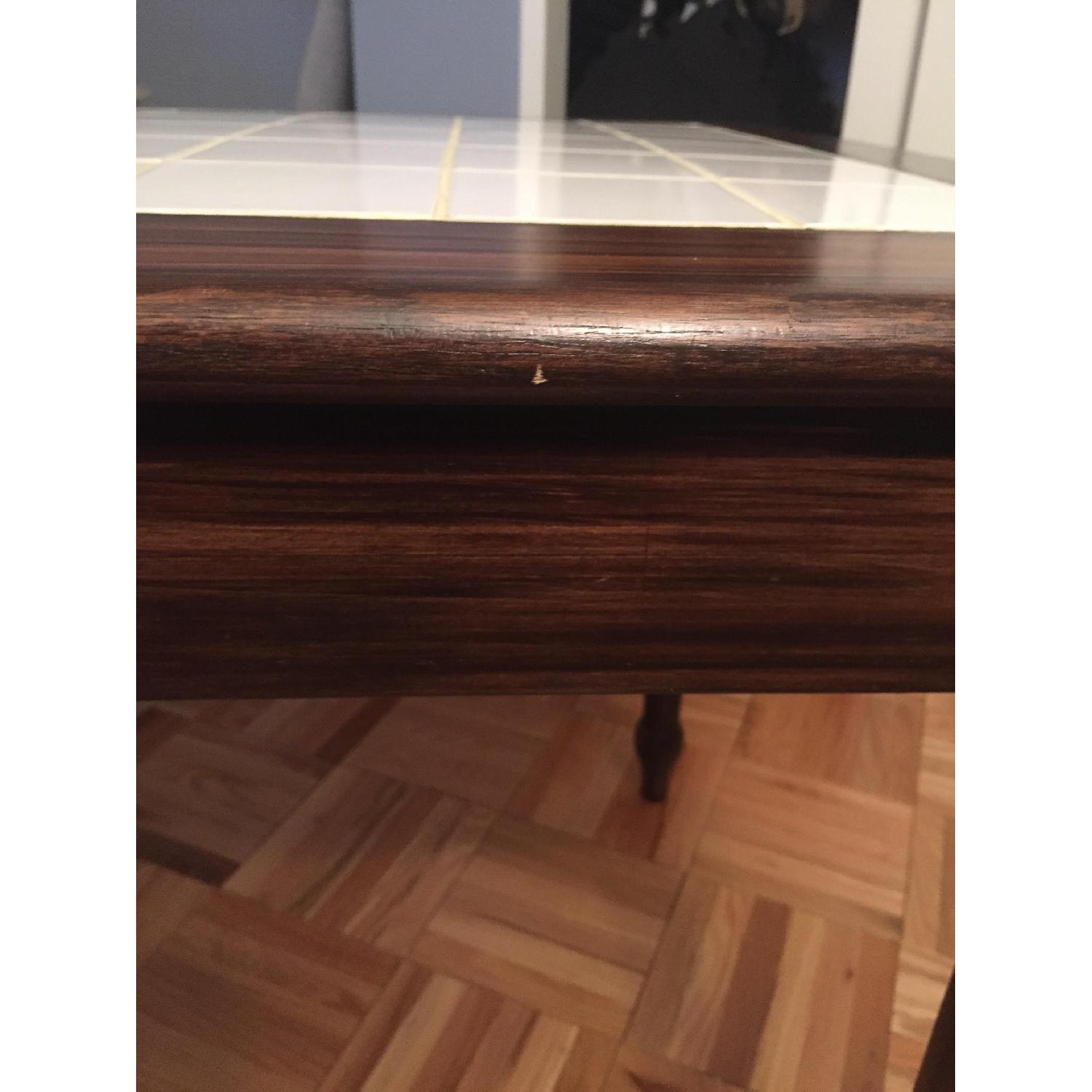 Dark Wood Tile Top Kitchen/Dining Table - image-5