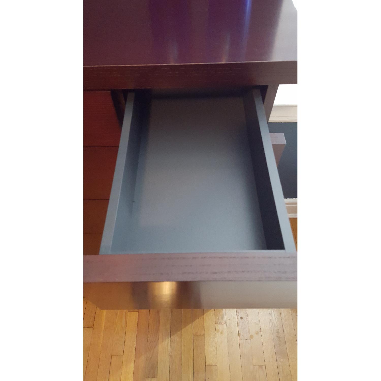 9 Drawer Dresser in Brown w/ Slate Blue Interiors - image-5