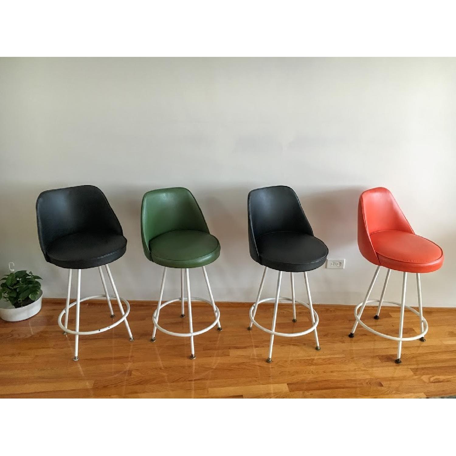 Admiral Chrome Corporation Mid-Century Modern Bar Stools - Set of 4 - image-1