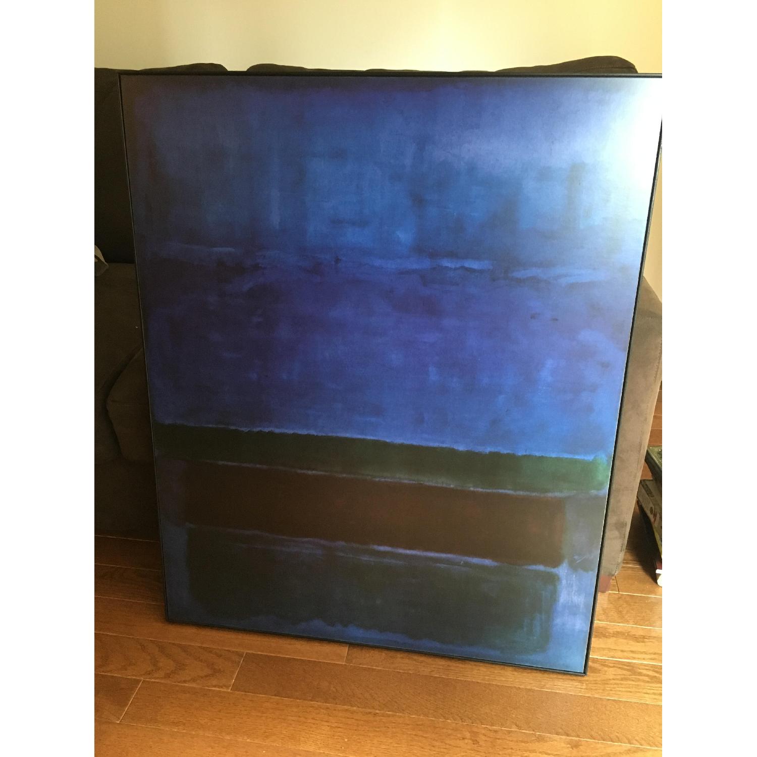 Mark Rothko Framed Print - Blue, Green & Brown - image-2