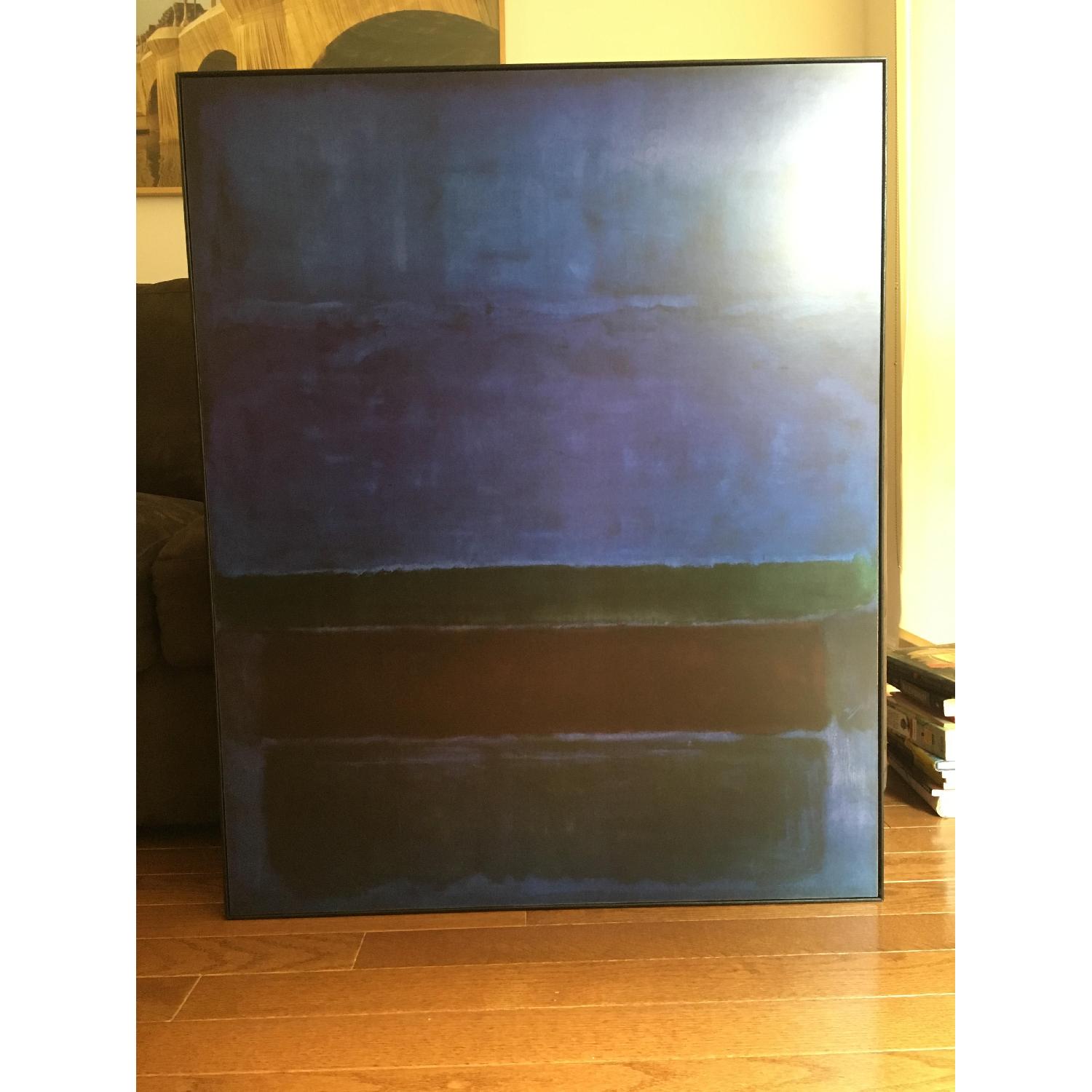 Mark Rothko Framed Print - Blue, Green & Brown - image-3