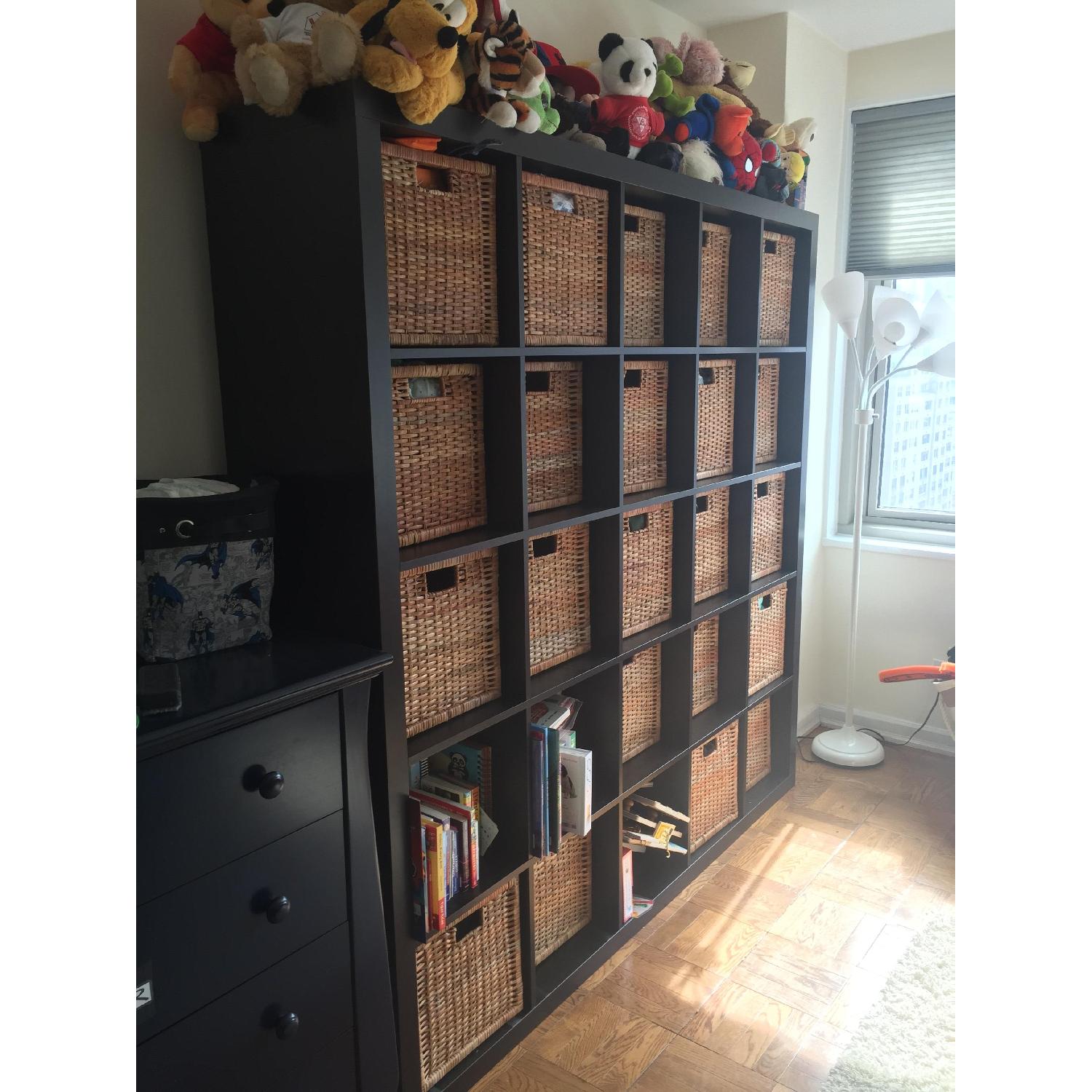 Ikea Kallax Bookcase w/ 15 Storage Baskets - image-3