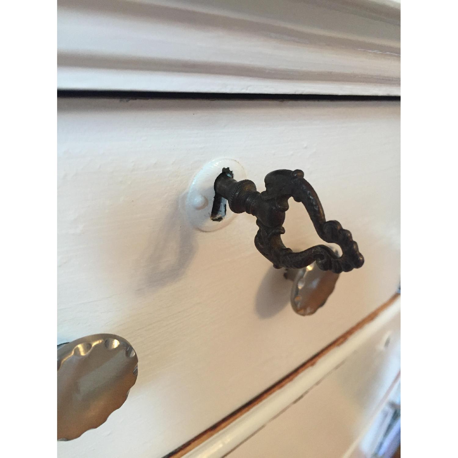 Antique White Dresser w/ Mirror - image-6