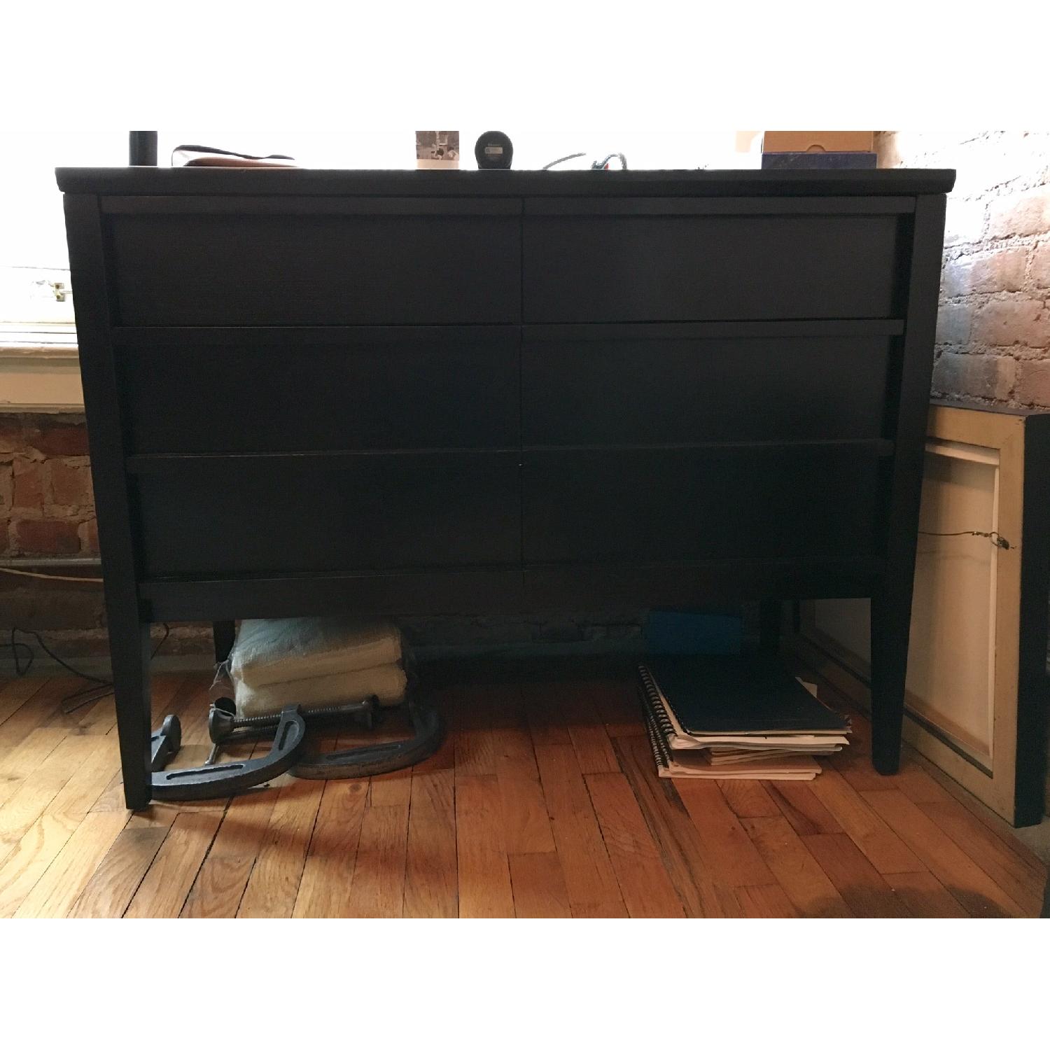 Crate & Barrel 4 Drawer Filing Credenza - image-1