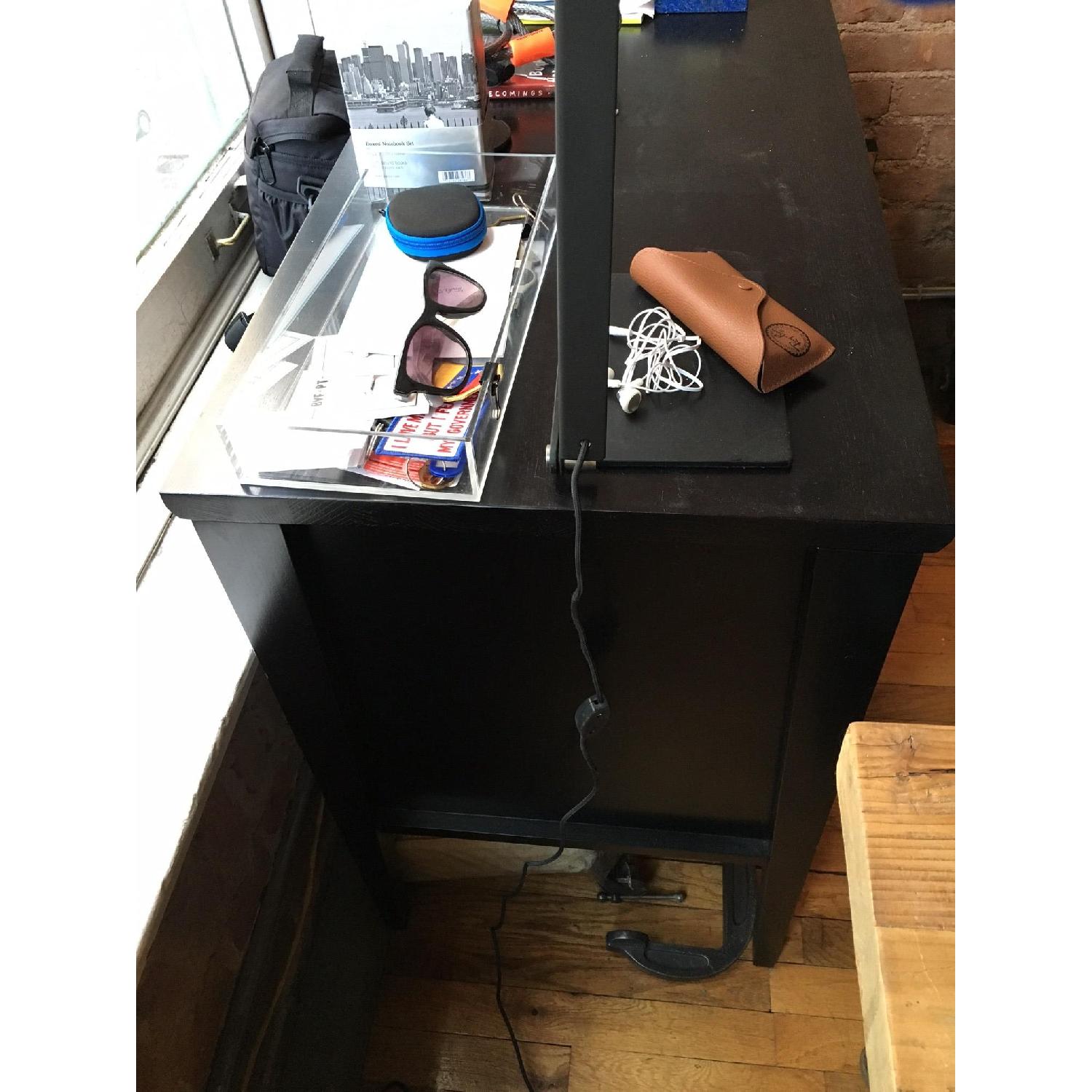 Crate & Barrel 4 Drawer Filing Credenza - image-2