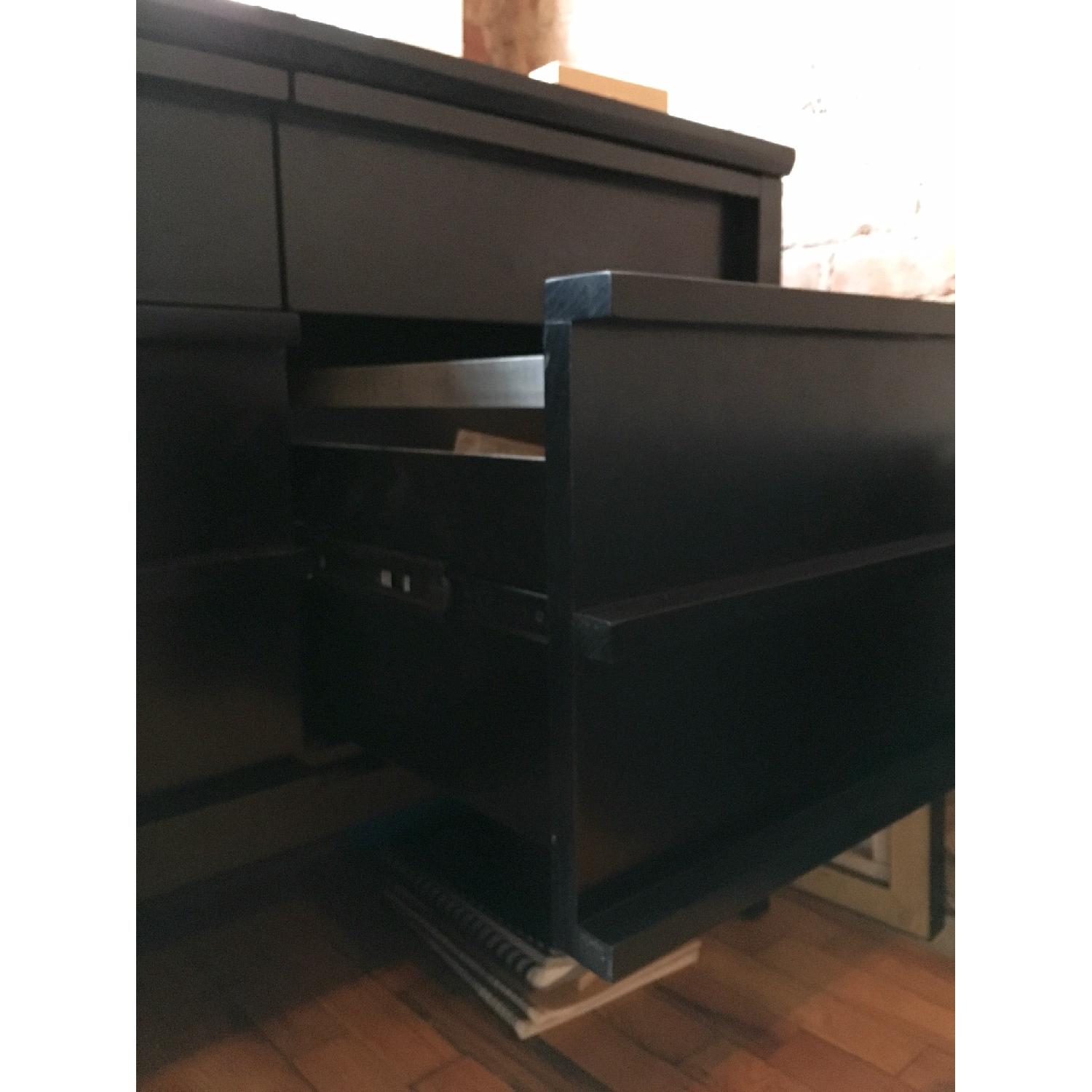 Crate & Barrel 4 Drawer Filing Credenza - image-3