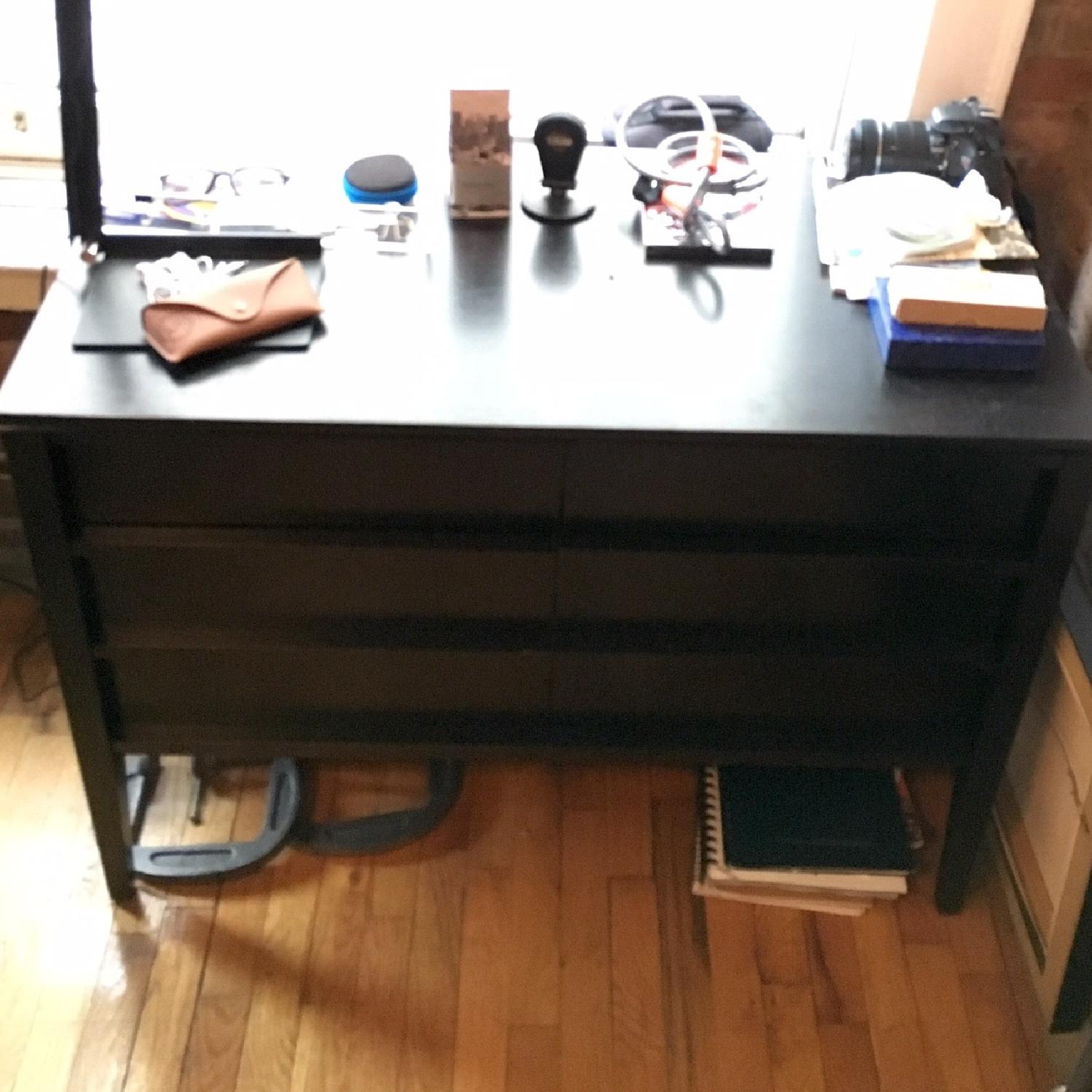 Crate & Barrel 4 Drawer Filing Credenza - image-6