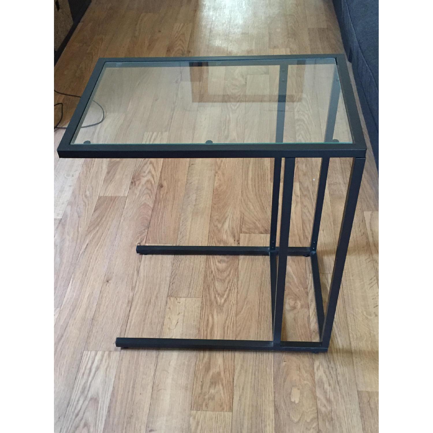 Ikea Glass Laptop Table/Side Table AptDeco
