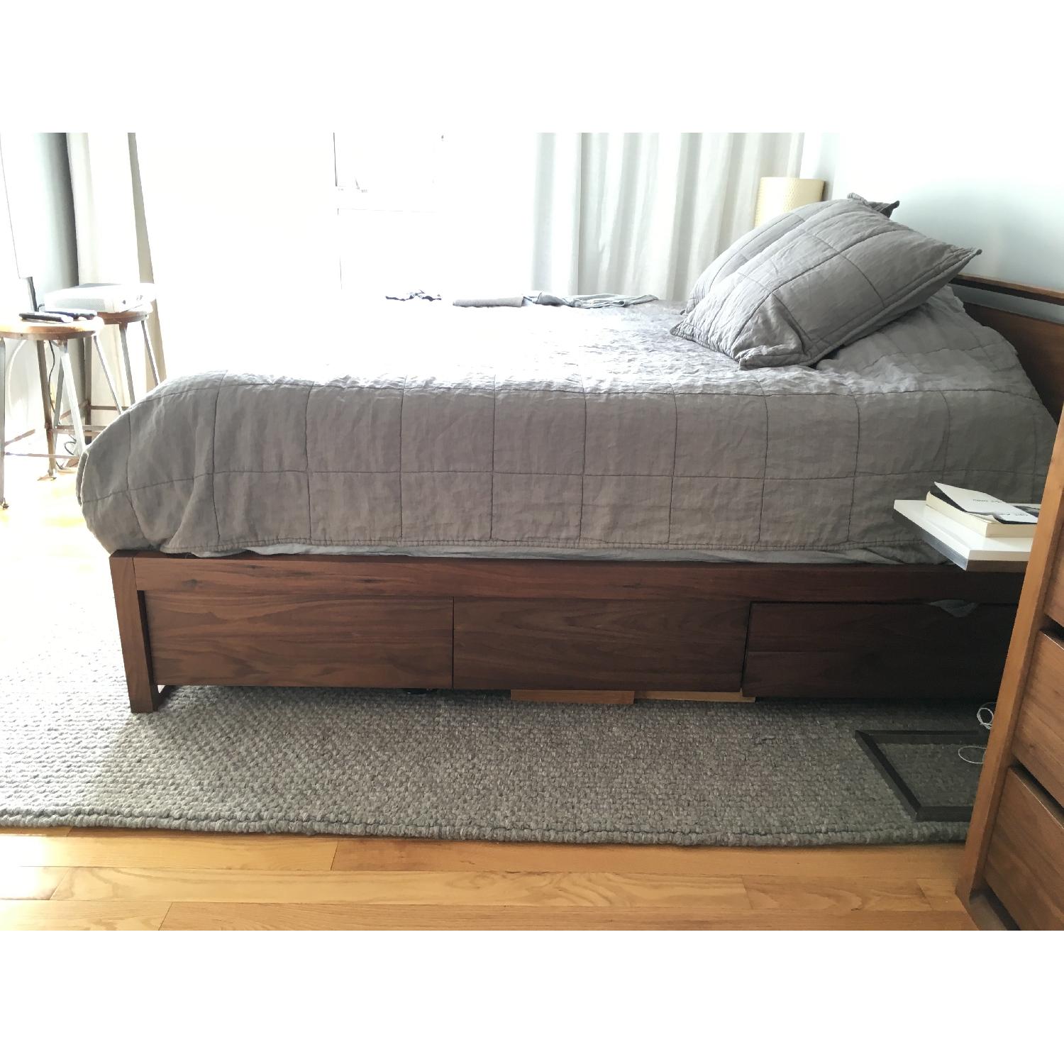 Design Within Reach Matera Walnut King Bed w/ Storage - image-3