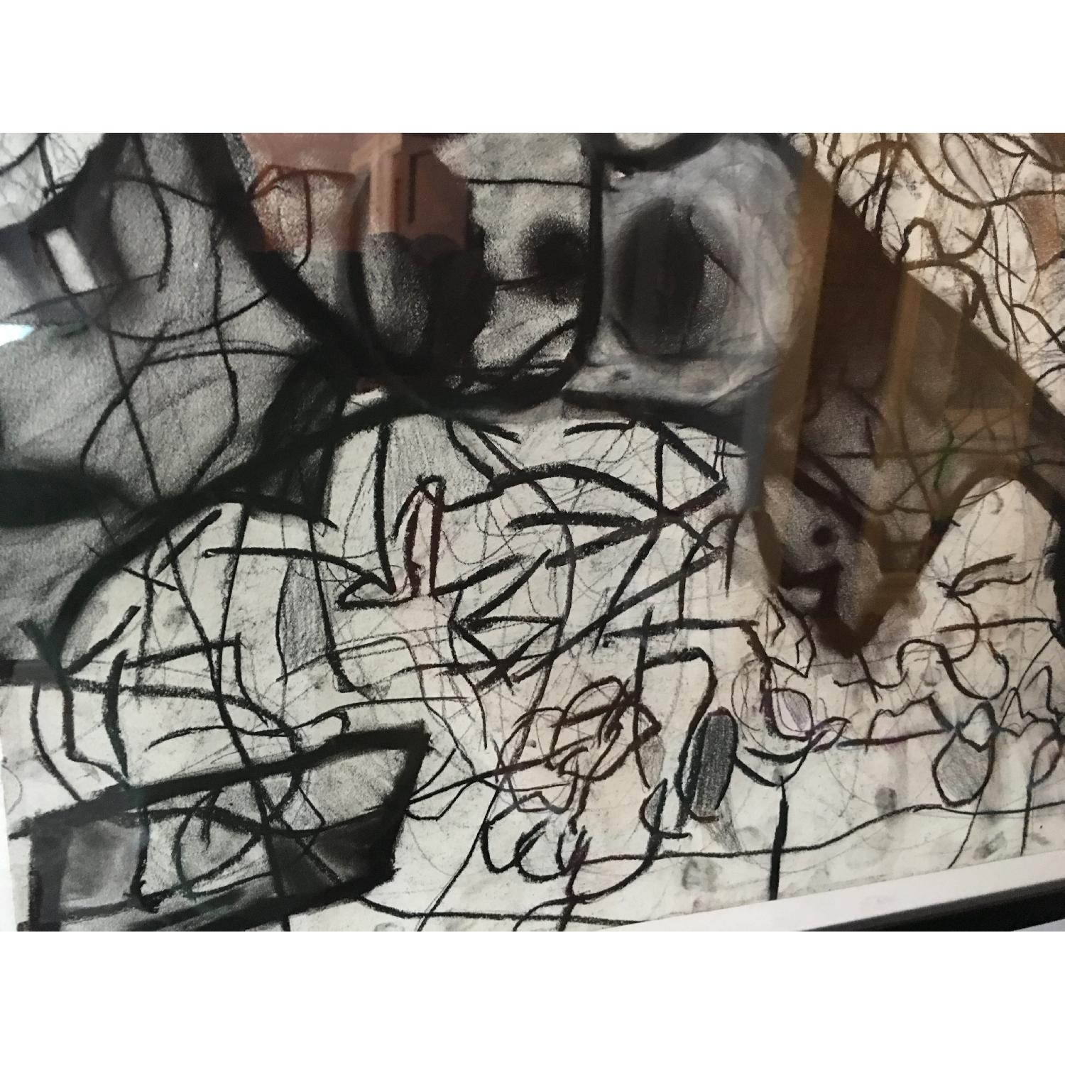 Abstract Charcoal Drawing by Craig Wilwol - Set of 4 - image-4