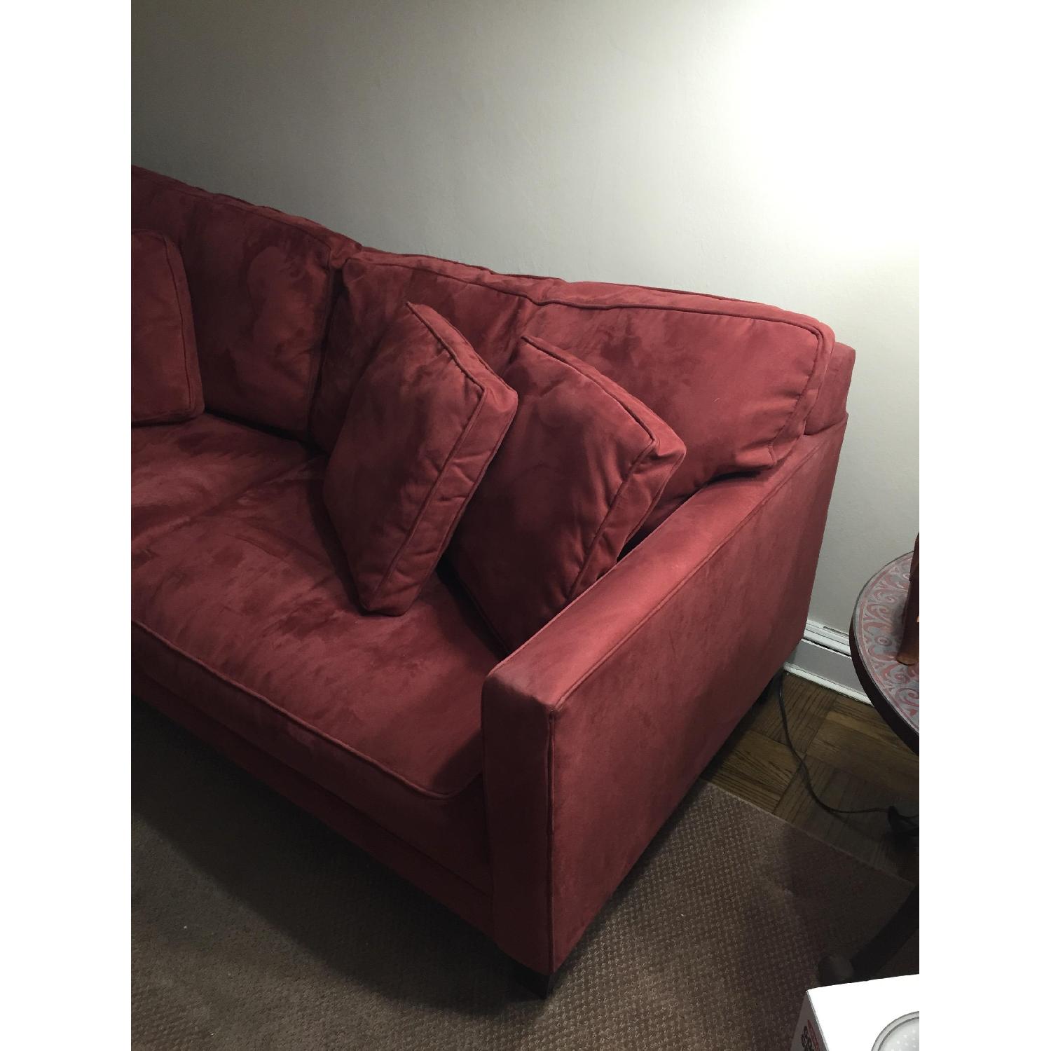 Macy's Rust Colored Couch - image-1