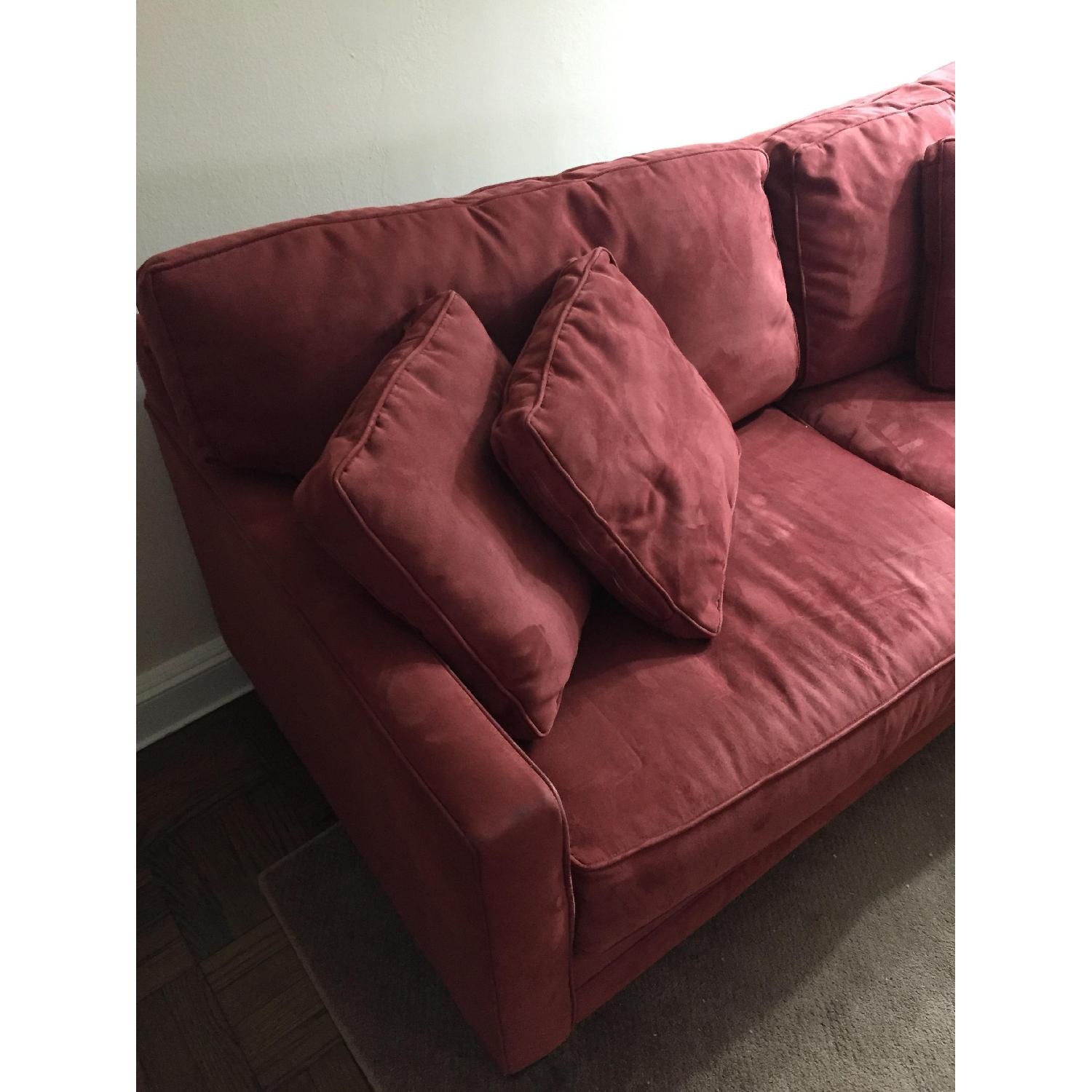 Macy's Rust Colored Couch - image-2