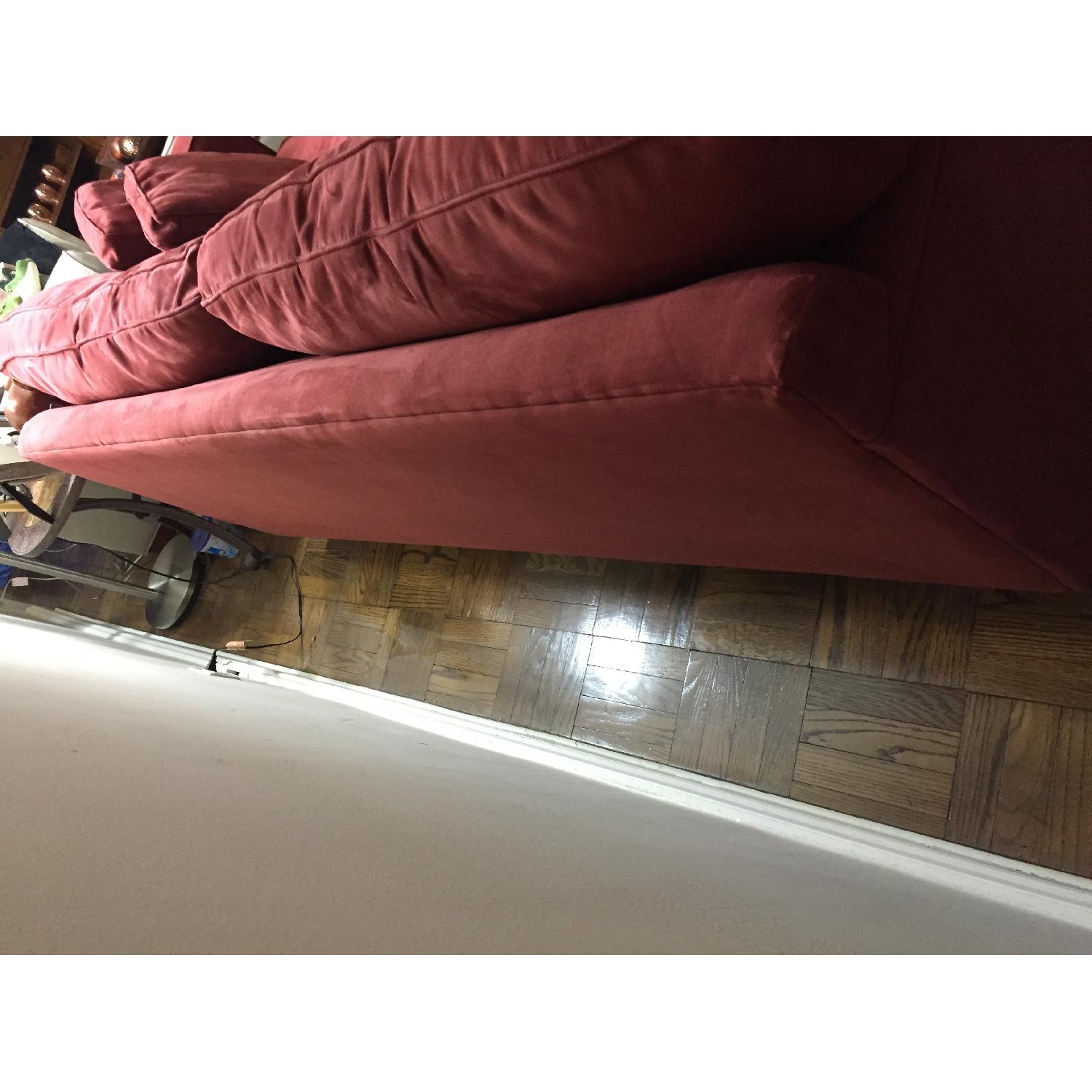 Macy's Rust Colored Couch - image-3