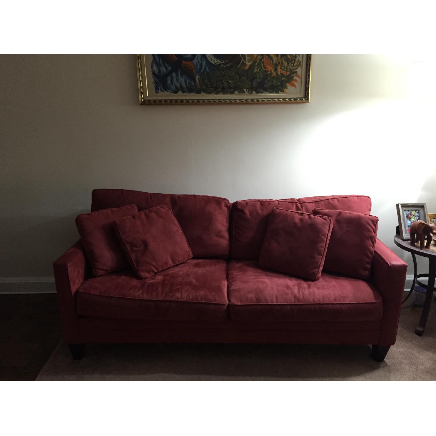 Macy's Rust Colored Couch - image-4