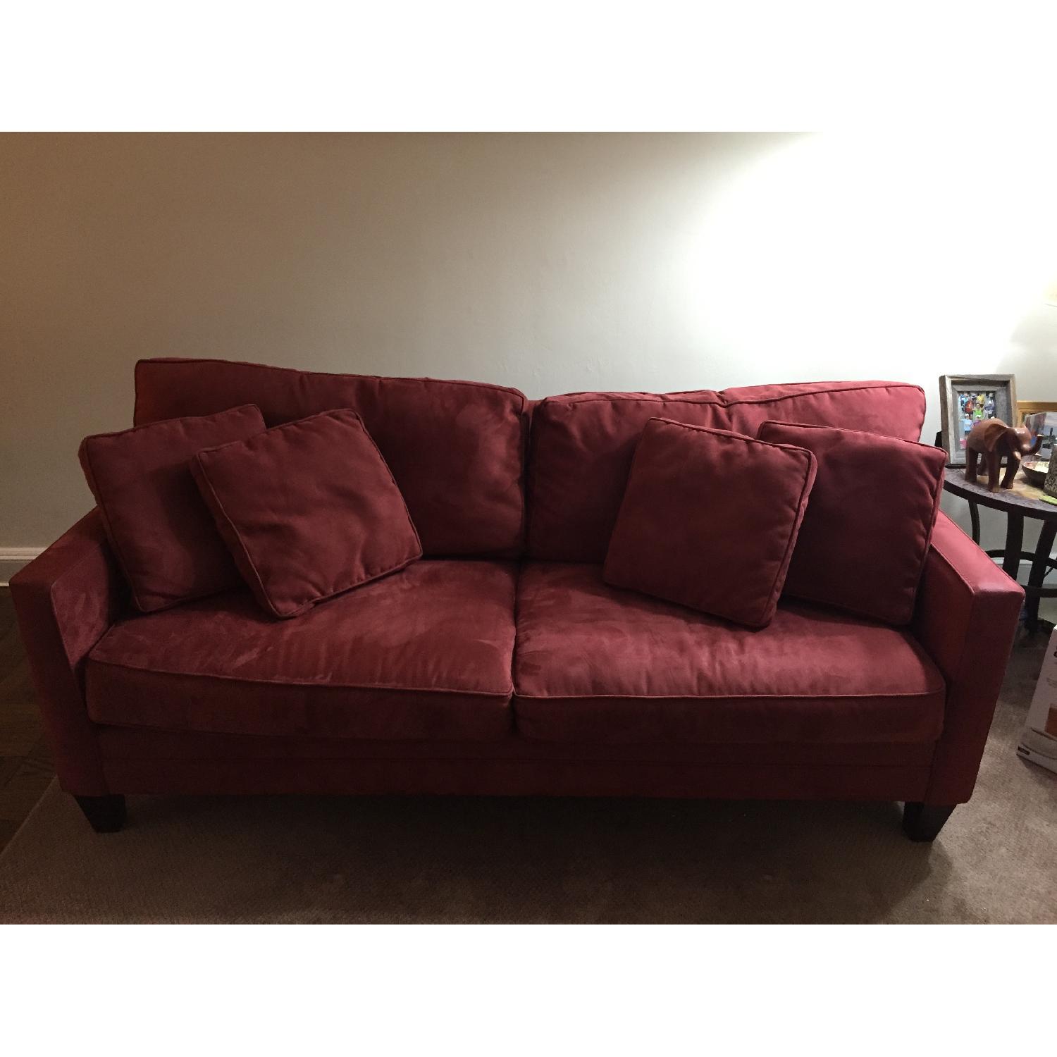 Macy's Rust Colored Couch - image-6