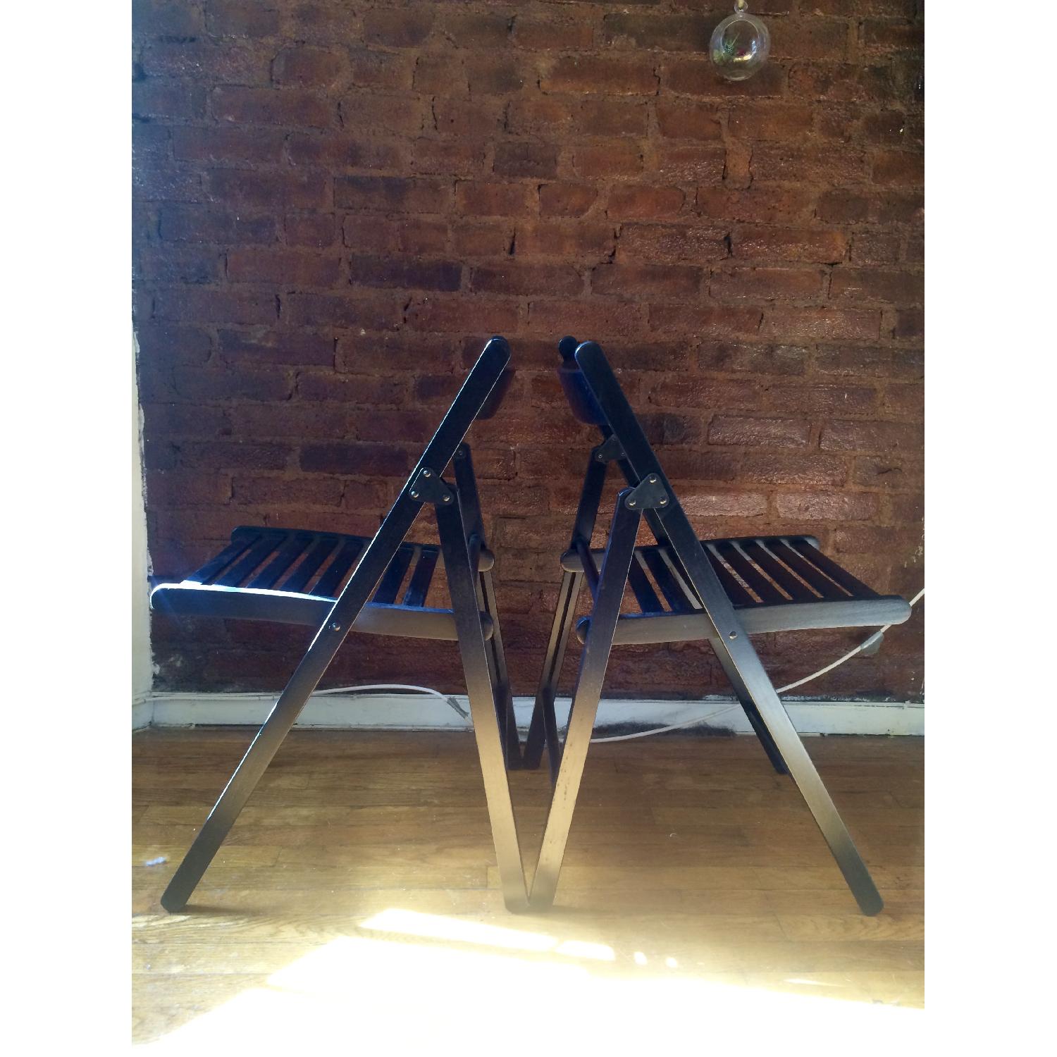 Ikea Black Folding Chairs - Set of 4 - image-2