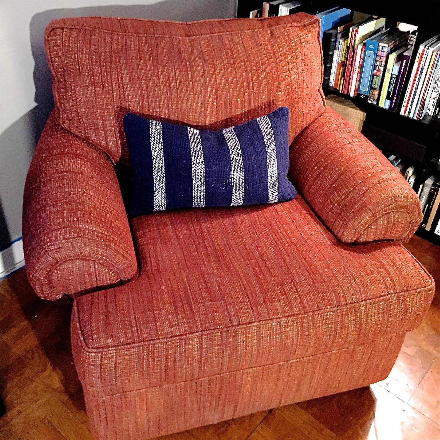 Jennifer Convertibles Red Oversized Chair - image-1