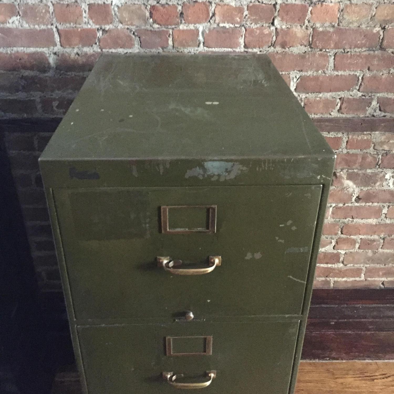 Vintage 4 Large Drawer Industrail File Cabinet - image-3