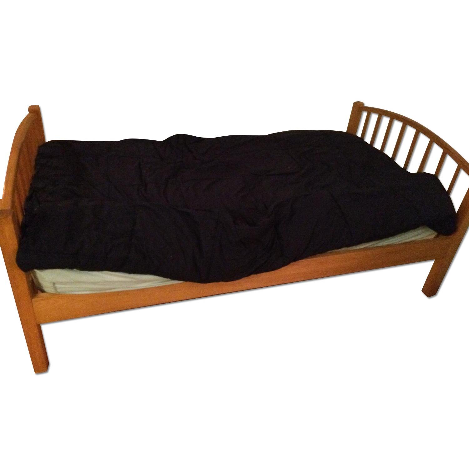 Wood Twin Size Bed Frame - image-0