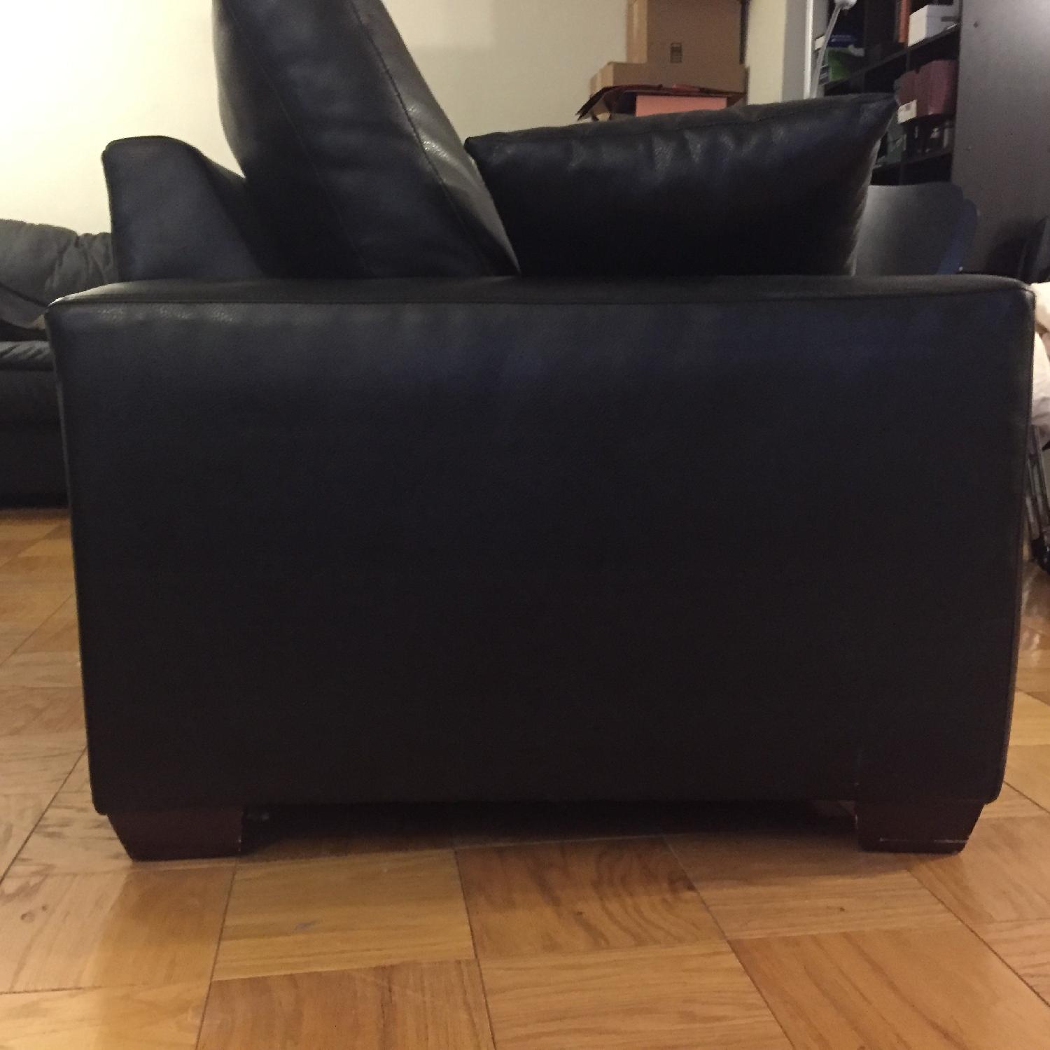 Custom Pebbled Leather Sofa - image-2