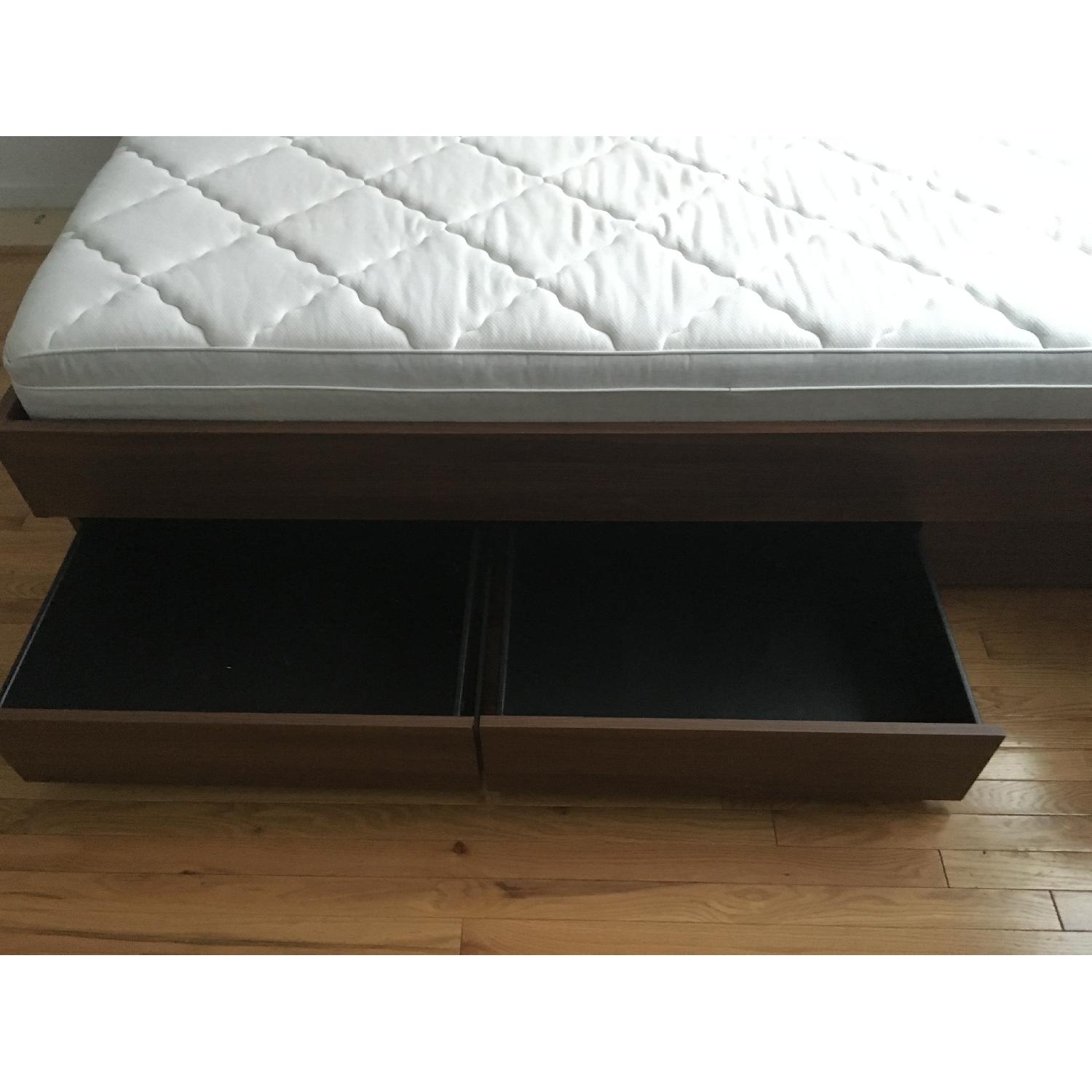 Ikea Full Bed w/ Storage Drawers - image-2