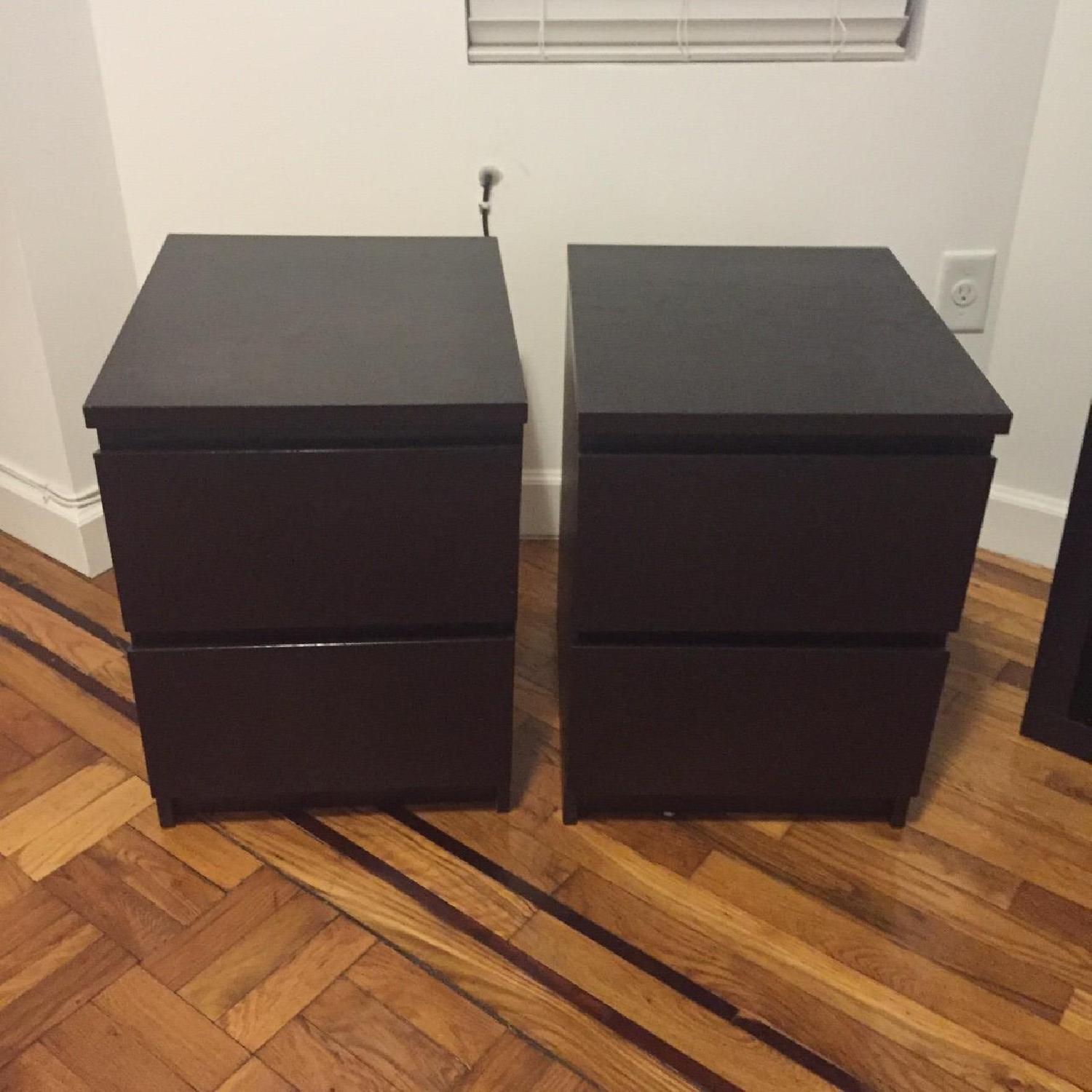 Ikea Malm Nightstands - Pair - image-1