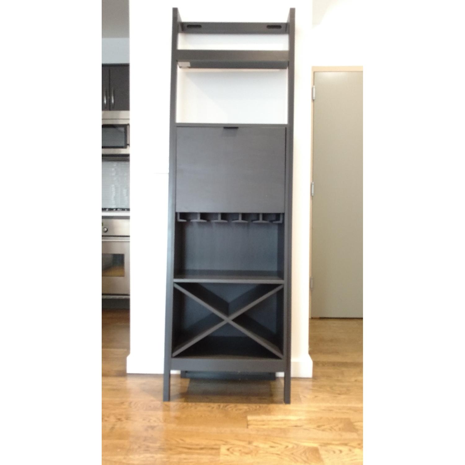 Crate & Barrel Sawyer Leaning Wine Rack AptDeco